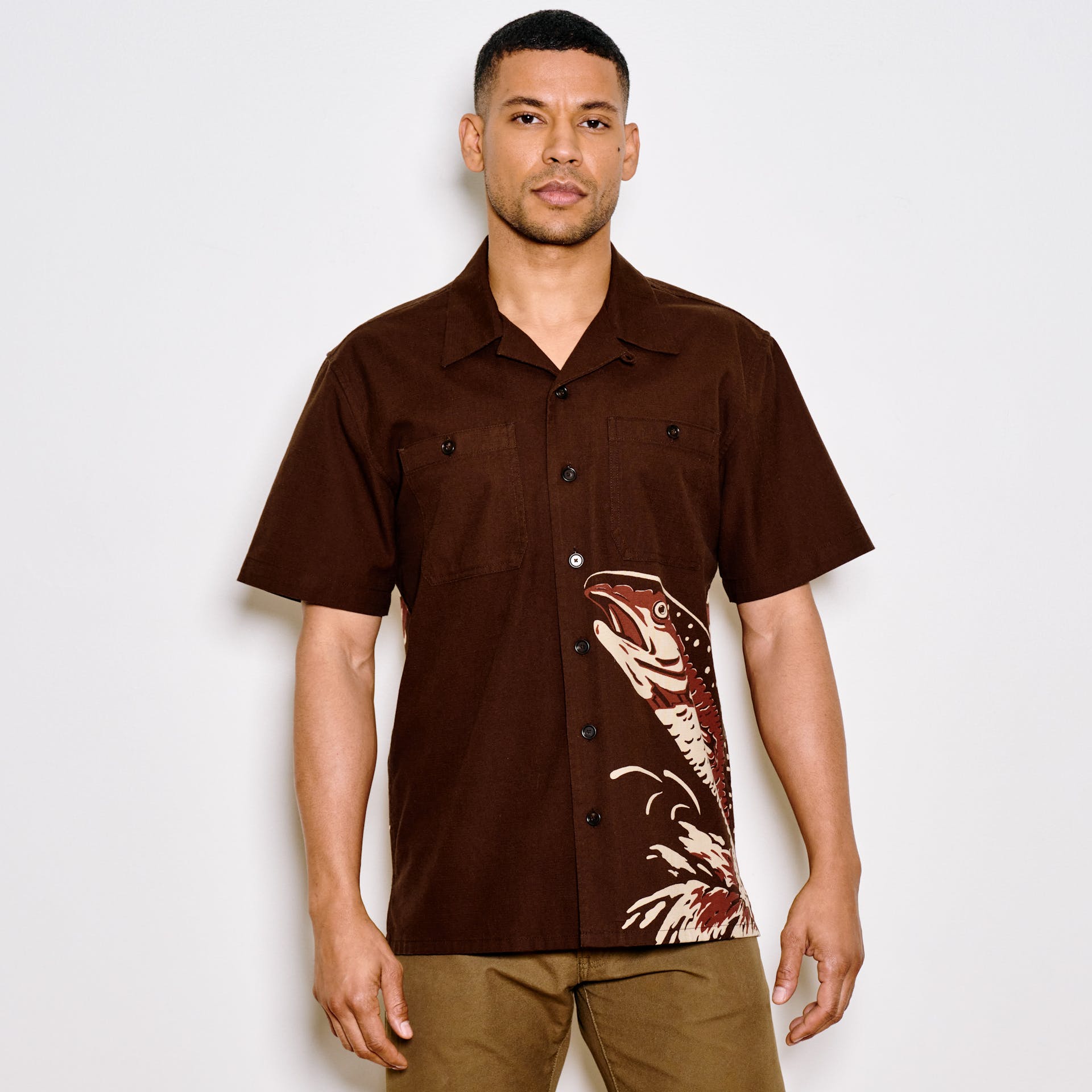 Rustic Short Sleeve Camp Shirt