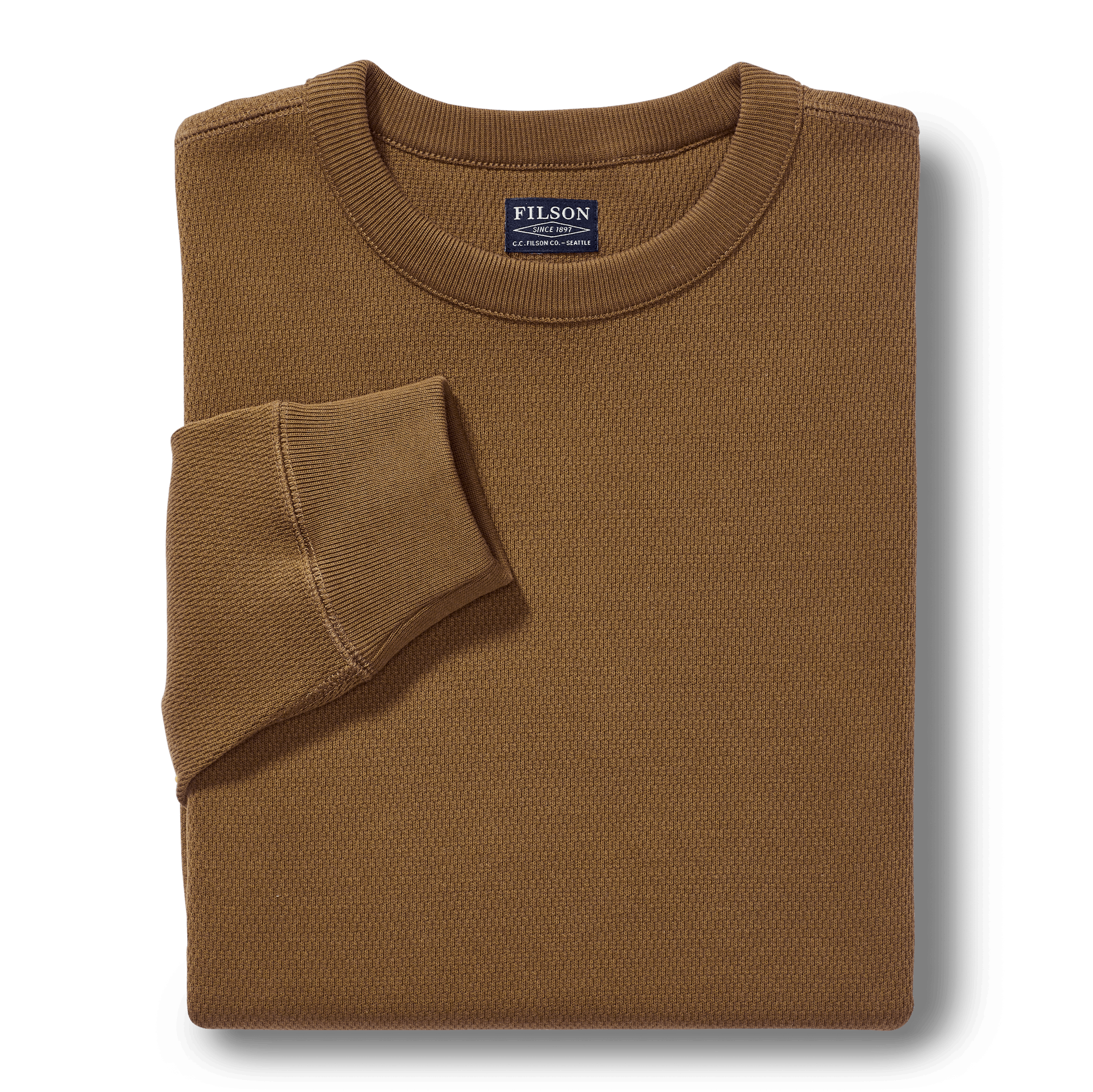 Waffle Knit Thermal Crewneck