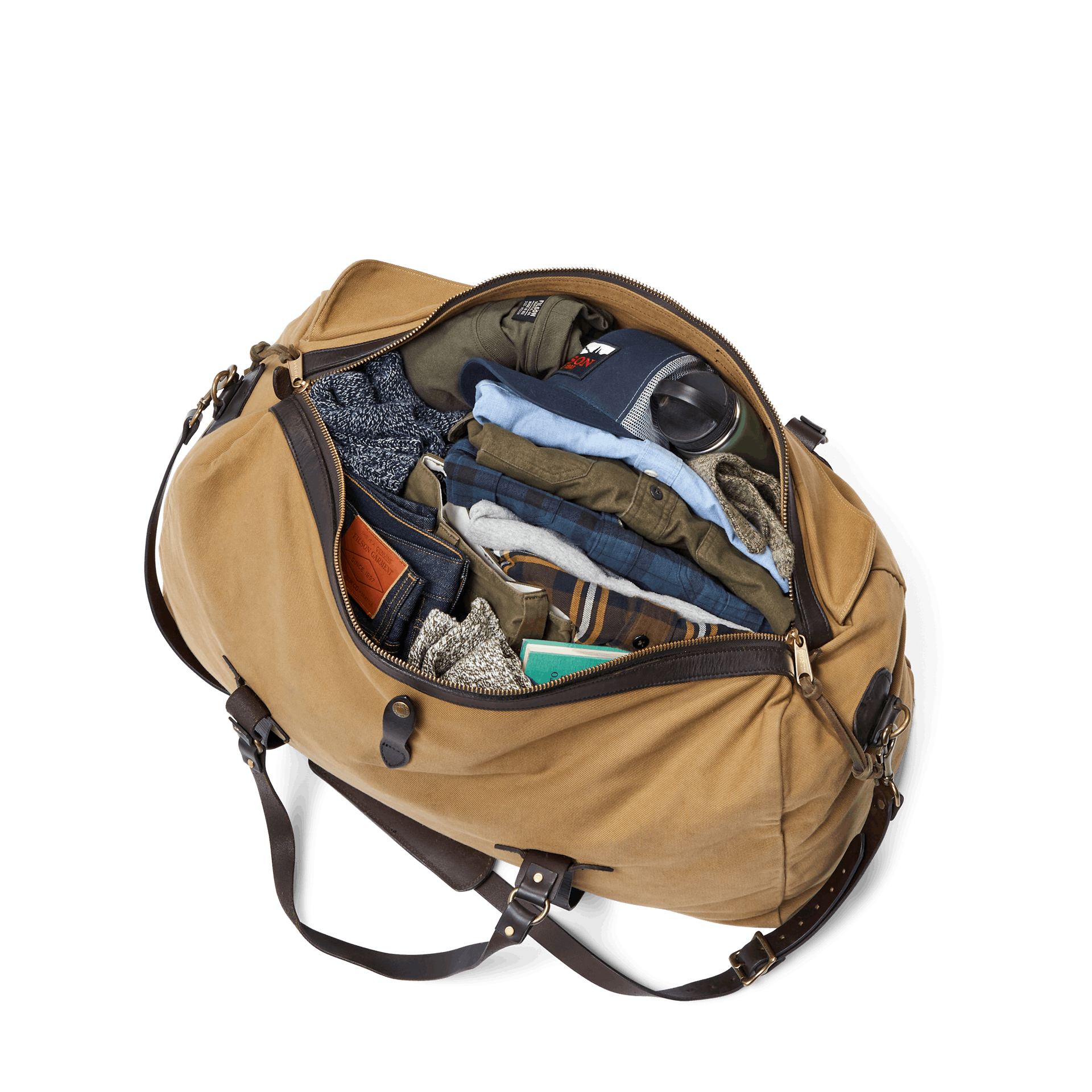 Large Rugged Twill Duffle Bag