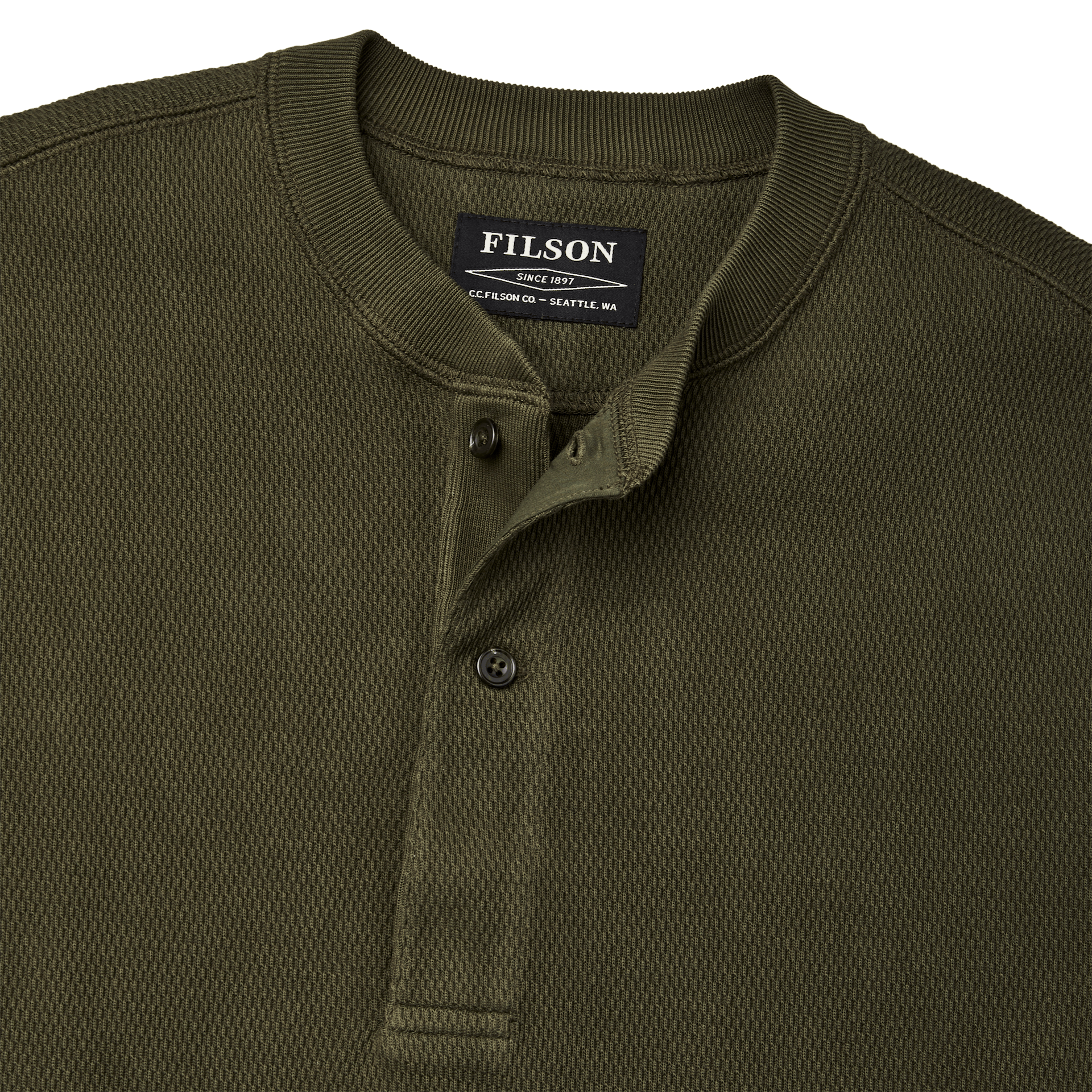 Waffle Knit Henley