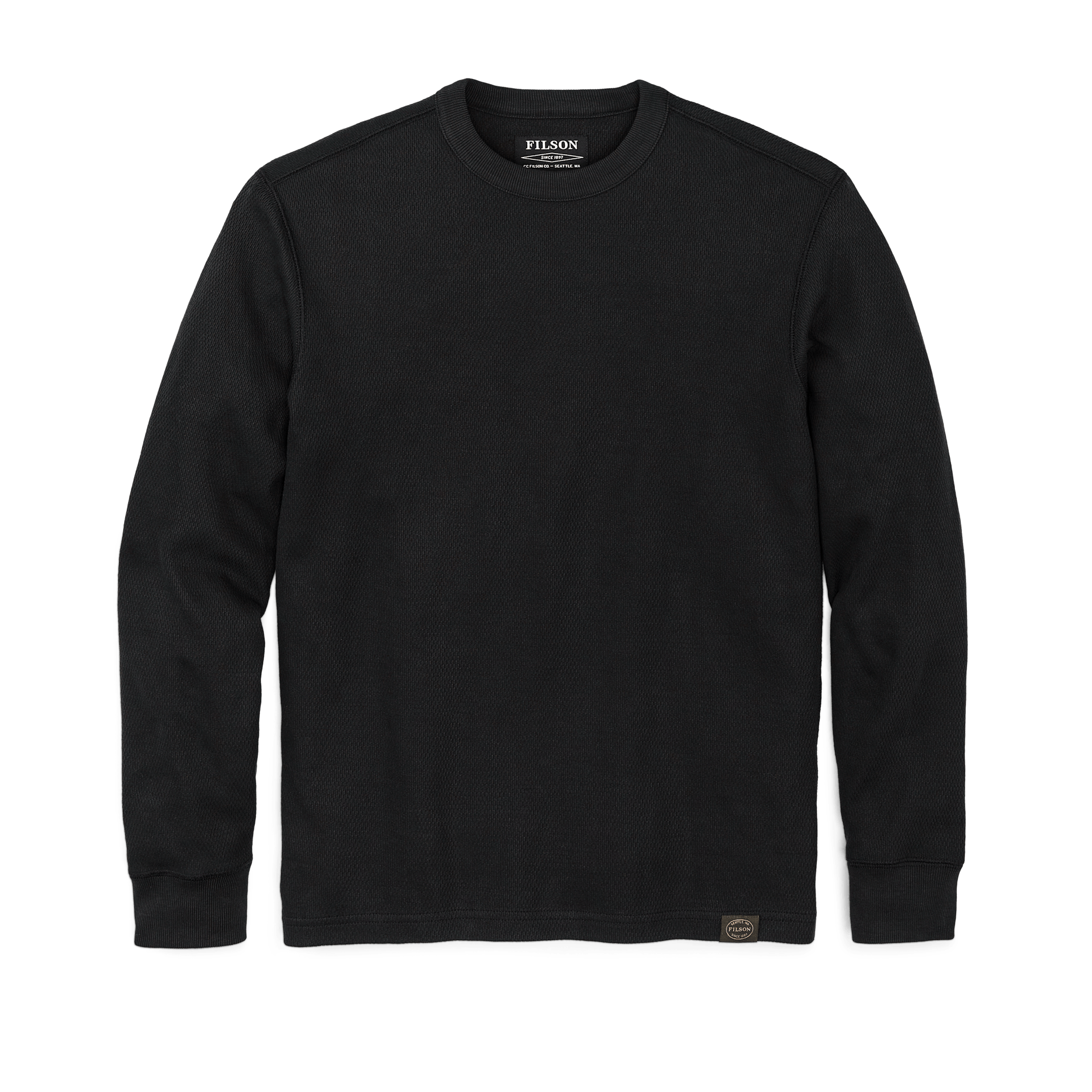 Waffle Knit Thermal Crewneck