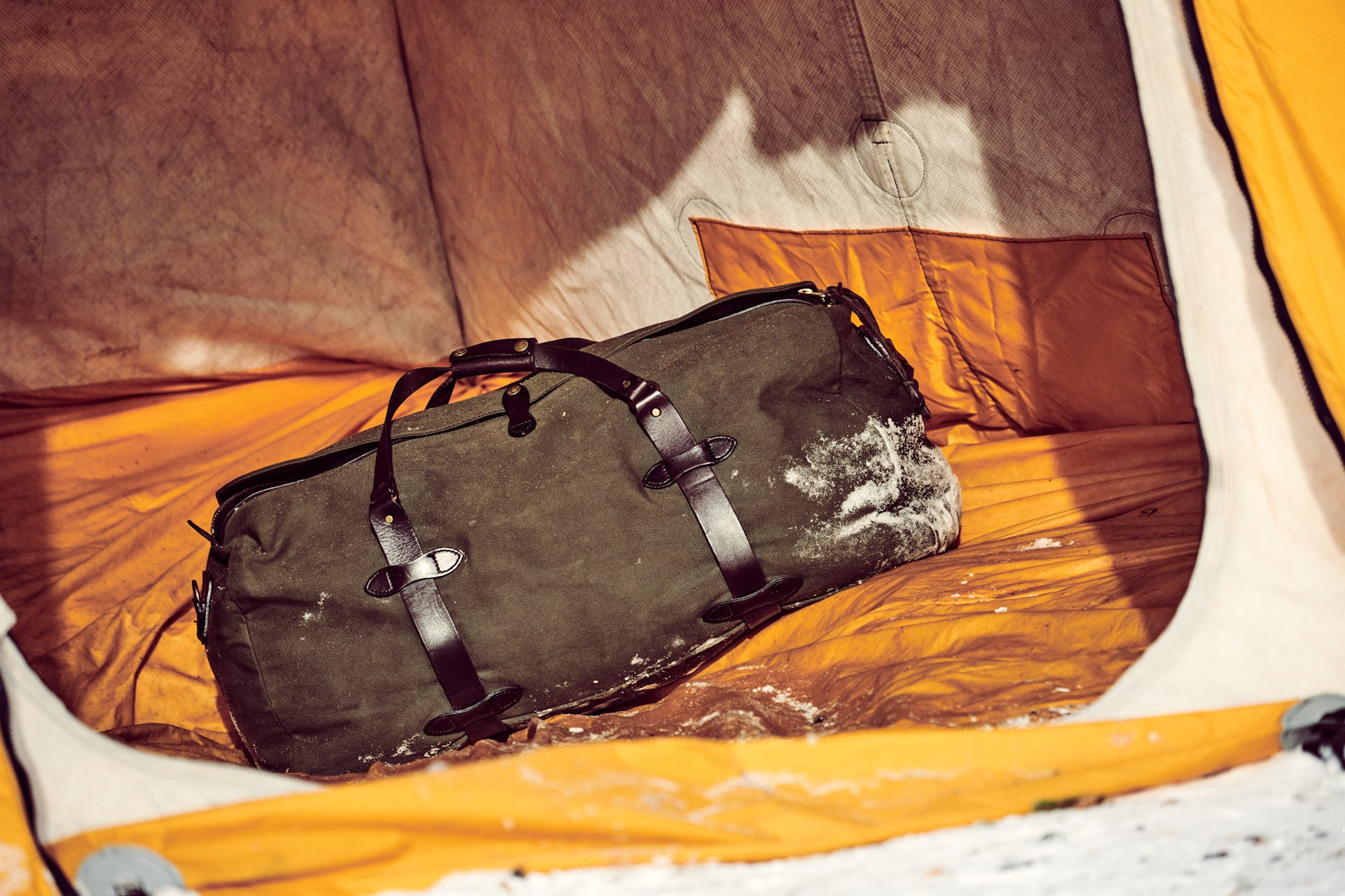 Large Rugged Twill Duffle Bag