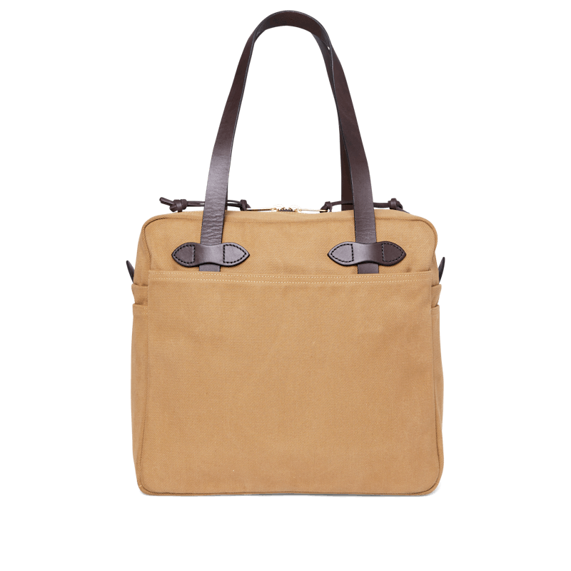 Rugged Twill Zipper Tote Bag