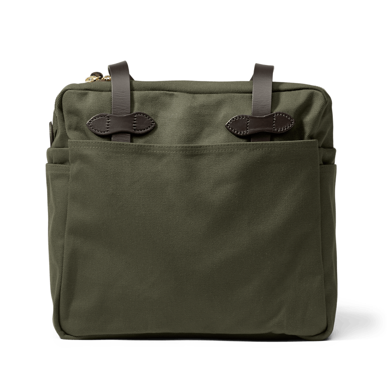 Rugged Twill Zipper Tote Bag