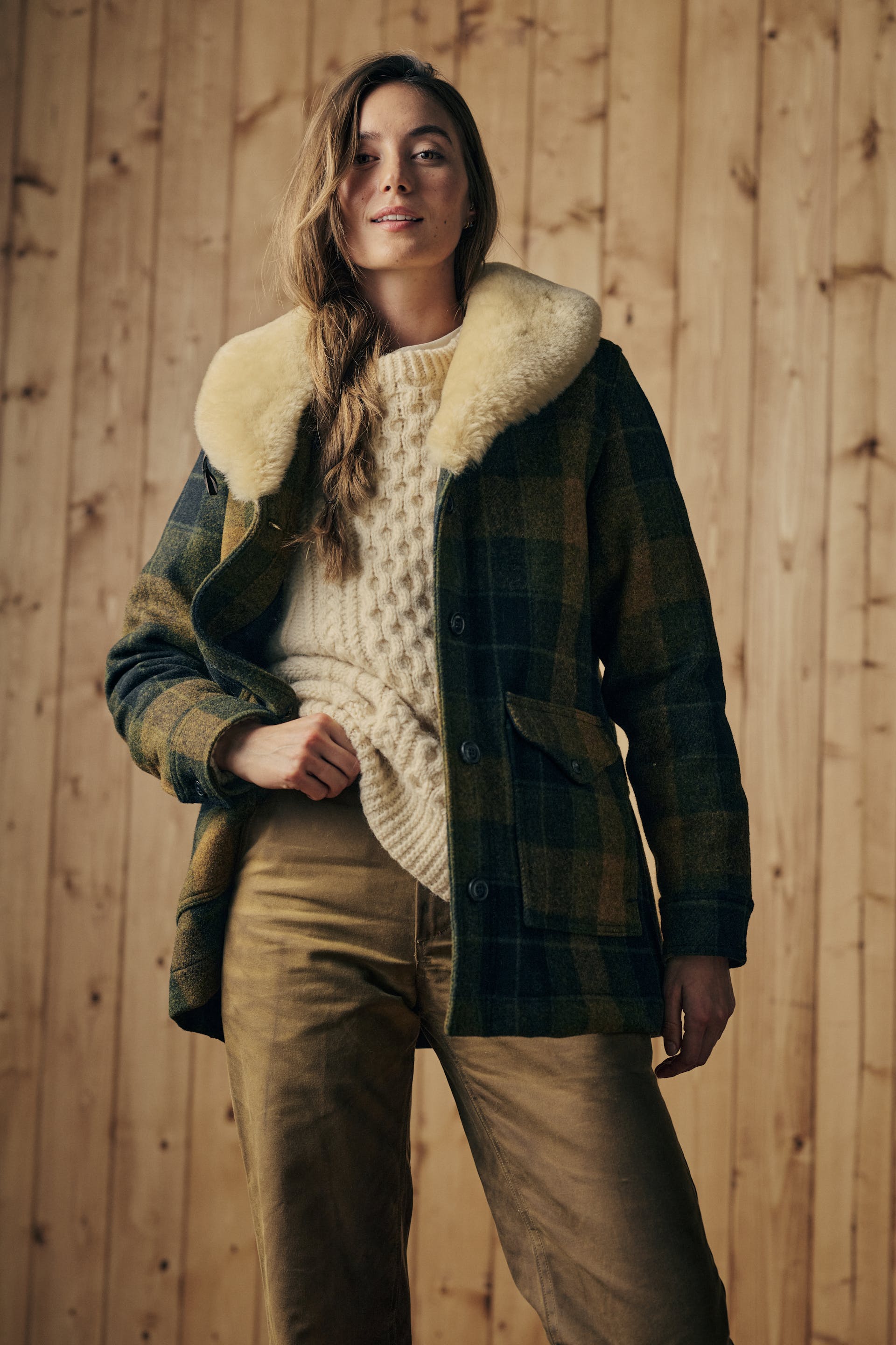 Women's Wool Trapper Coat