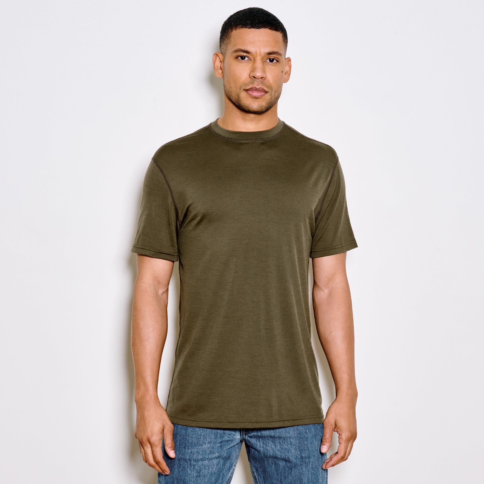 210G Merino Wool Short Sleeve Crewneck