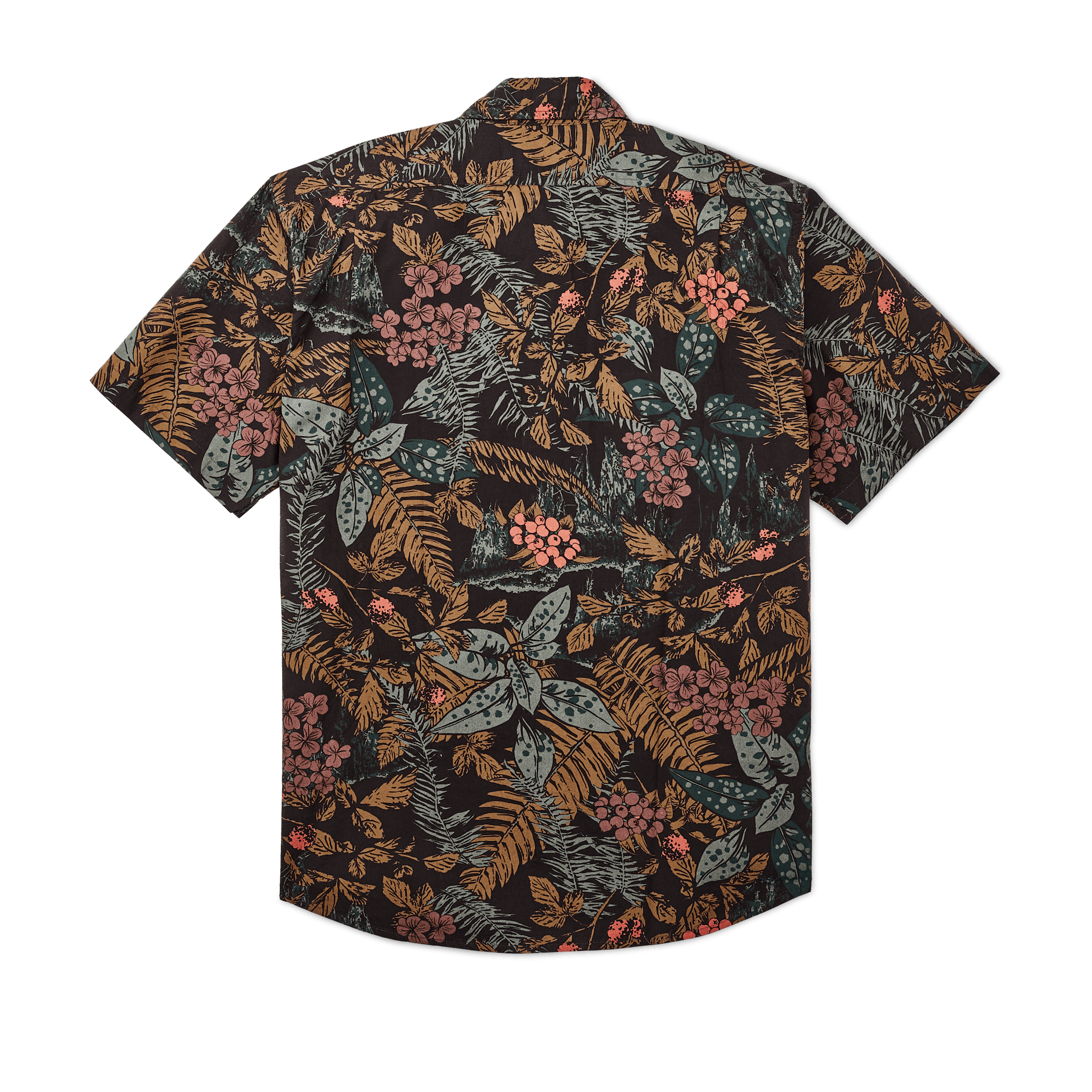 Washed Short Sleeve Feather Cloth Shirt