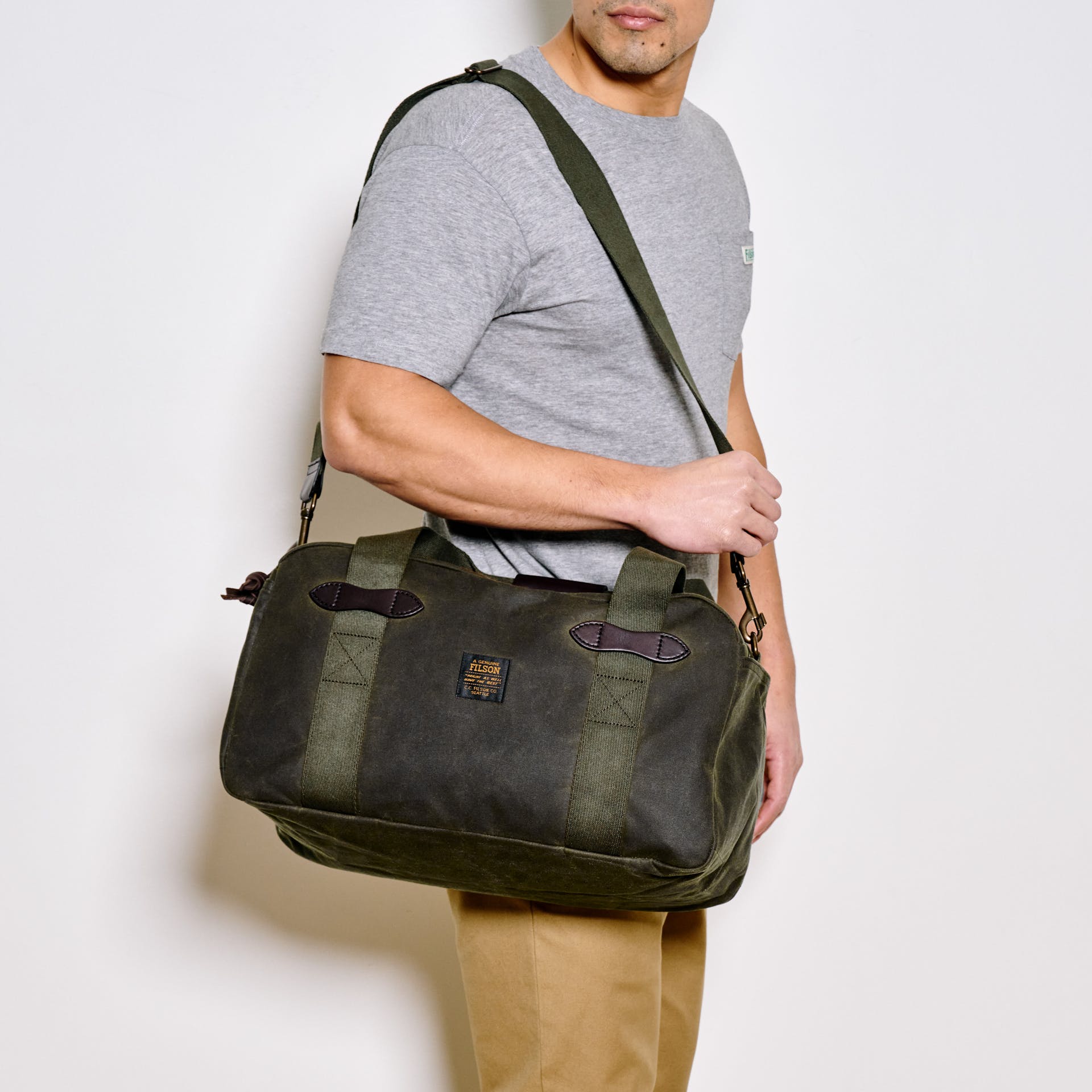 Small Tin Cloth Duffle Bag