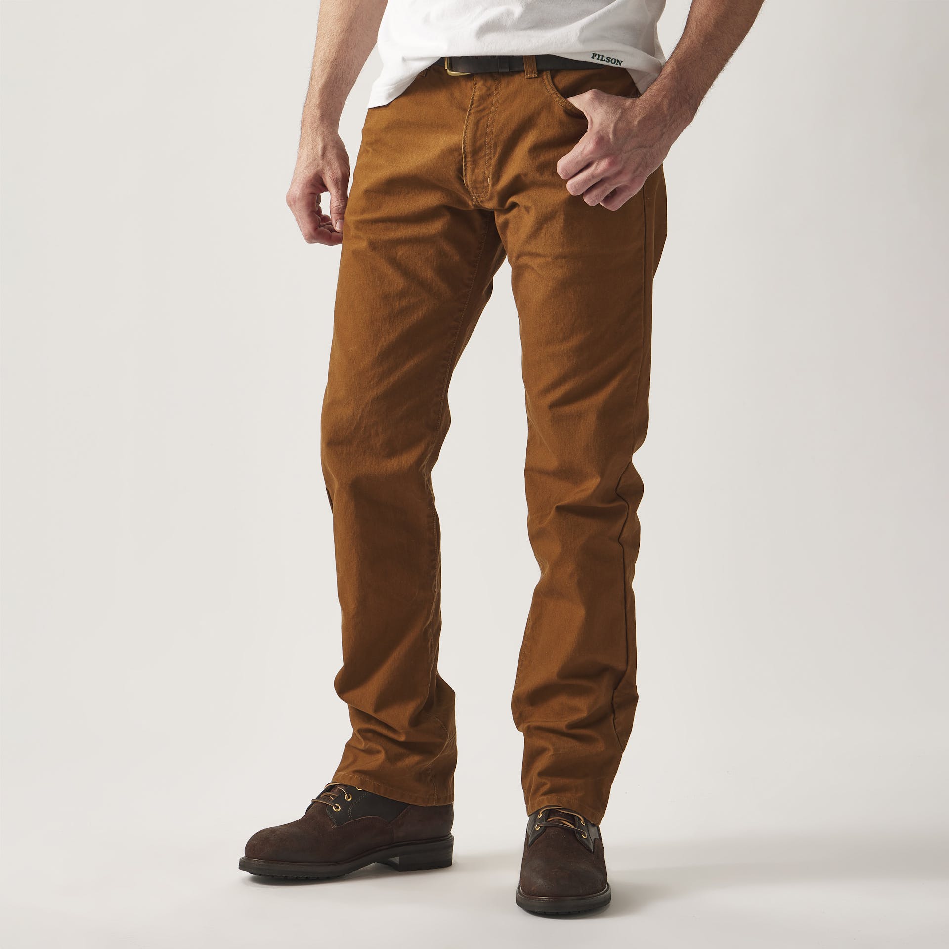 Dry Tin Cloth 5-pocket Pants