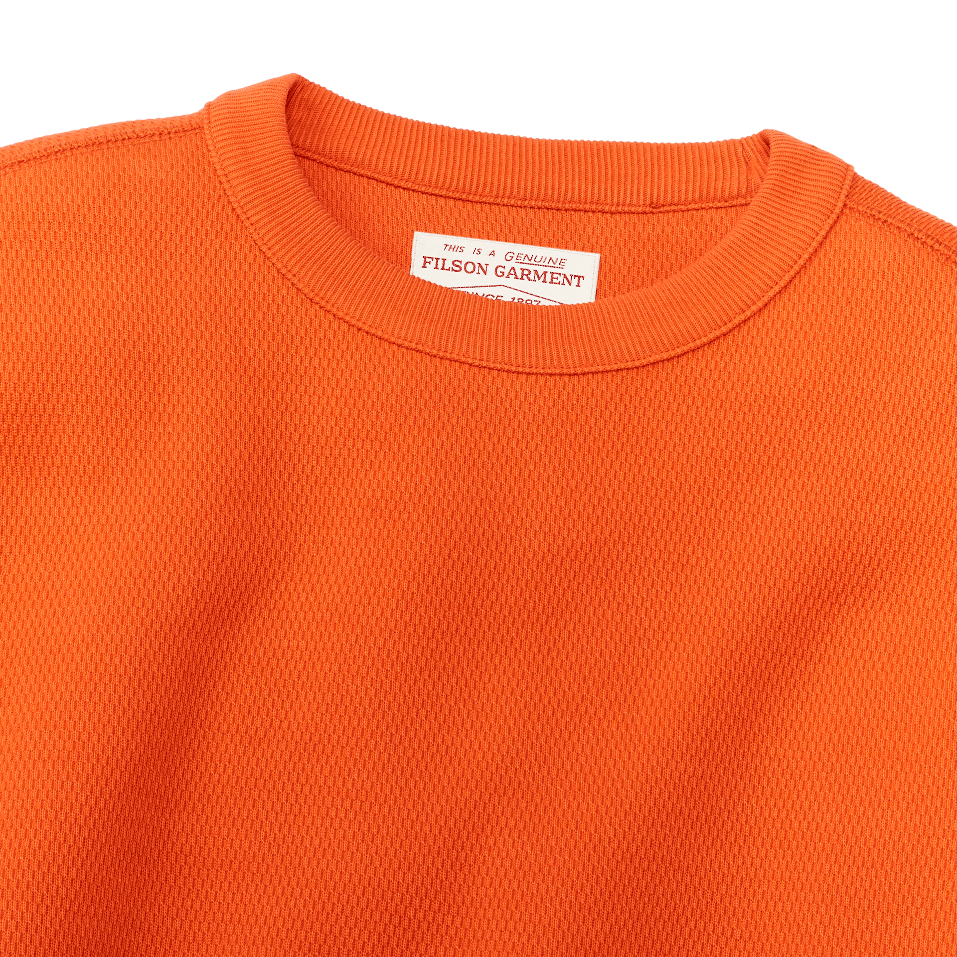 Waffle Knit Thermal Crewneck