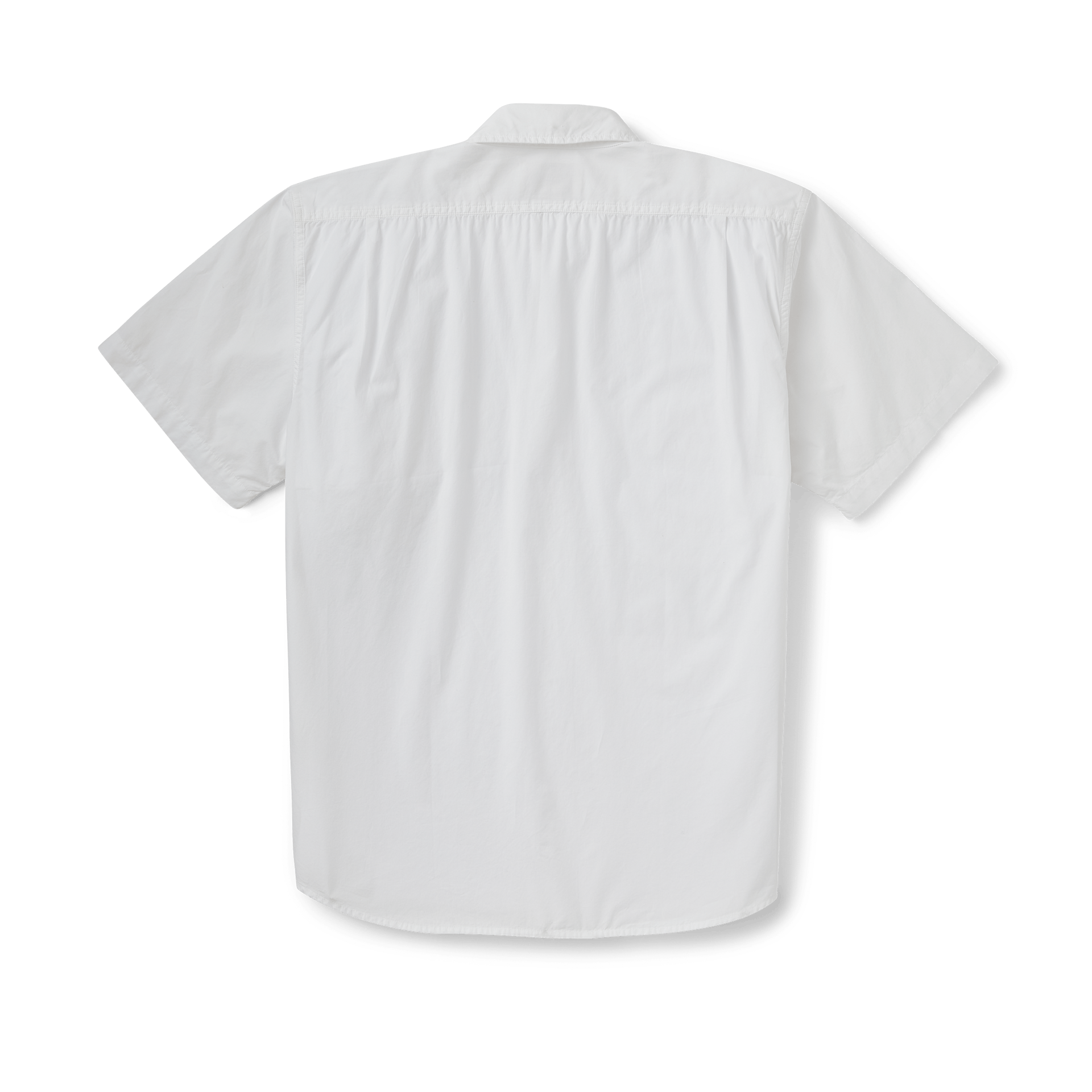 Washed Short Sleeve Feather Cloth Shirt