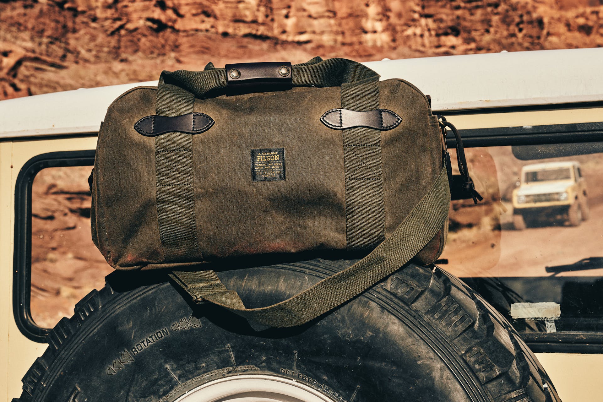 Medium Tin Cloth Duffle Bag