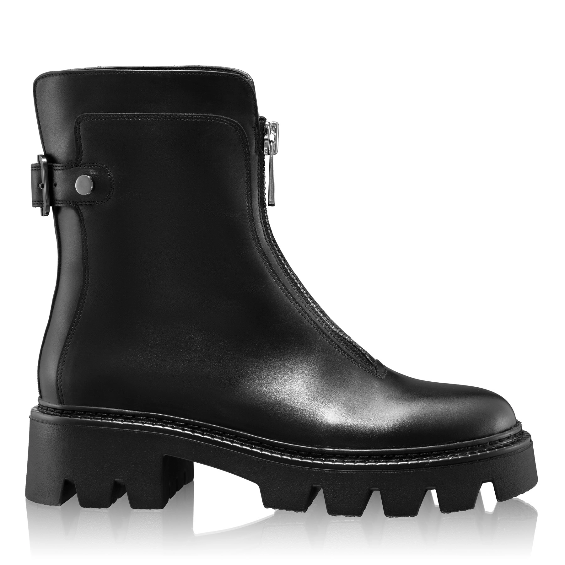 Women Leather Boots 8183 Vitello Black