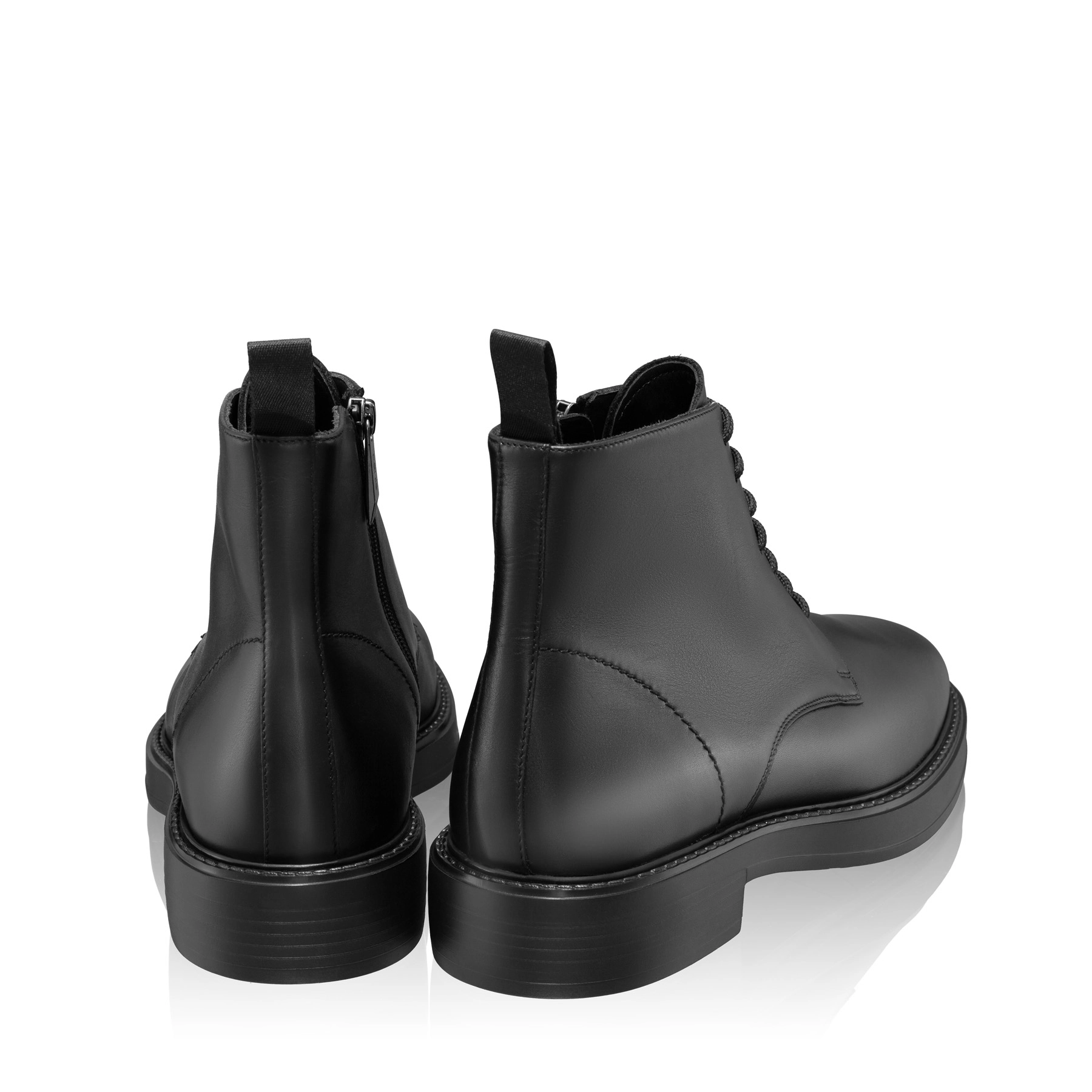 Men Leather Casual Boots 7678 Vitello Black