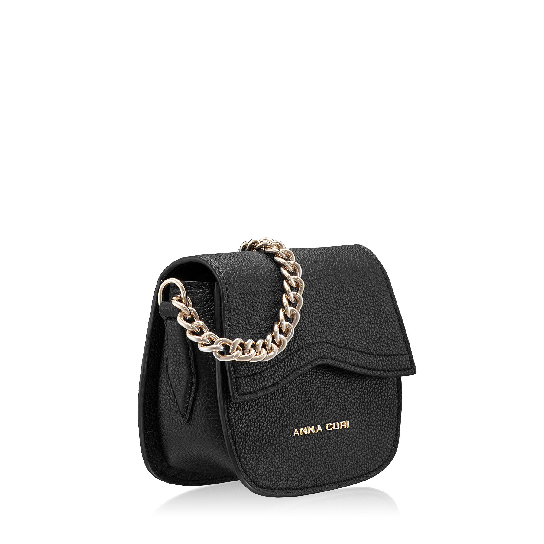 Women Leather Shoulder Bag NEVADA BOTTALATO BLACK