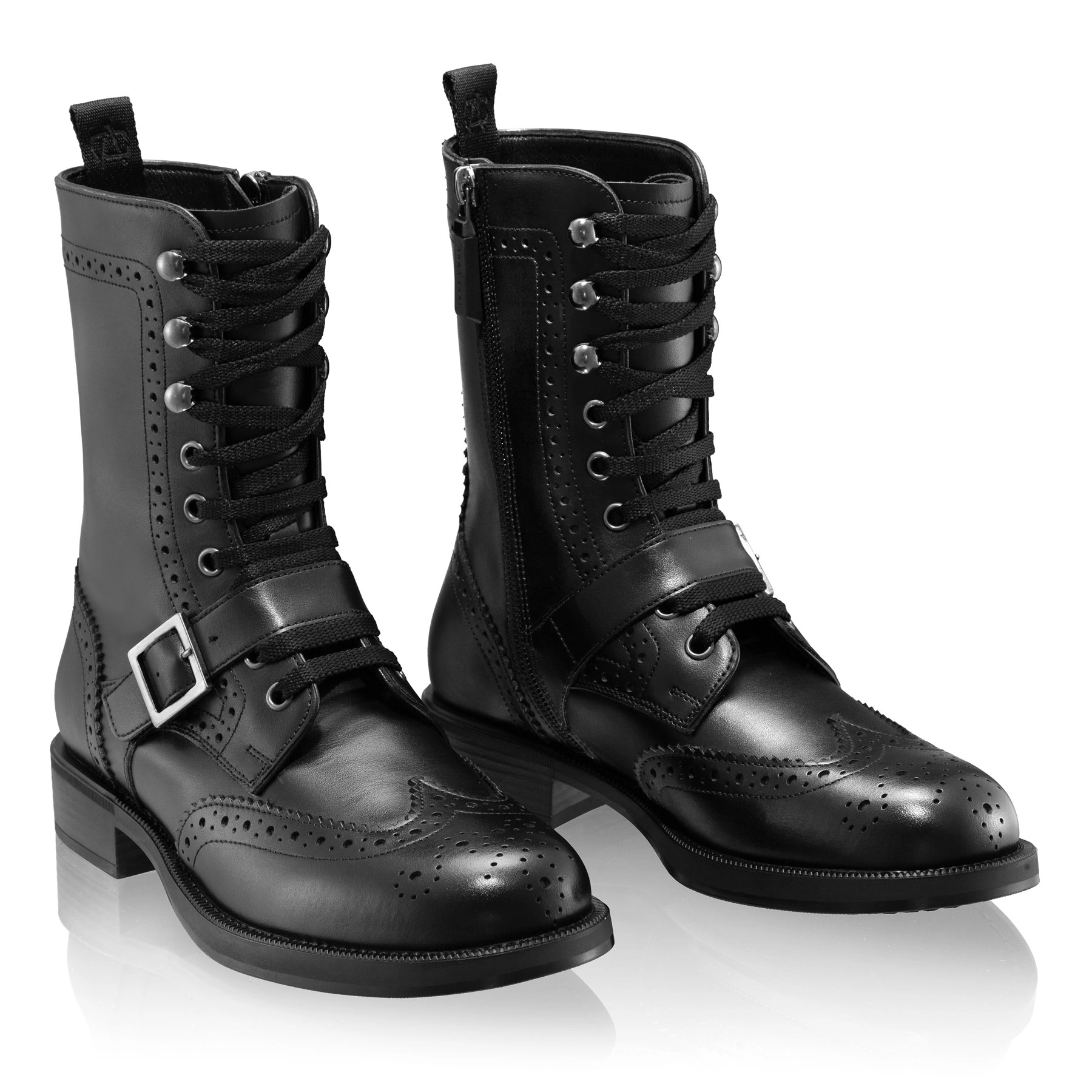 Women Leather Boots 8248 Vitello Black