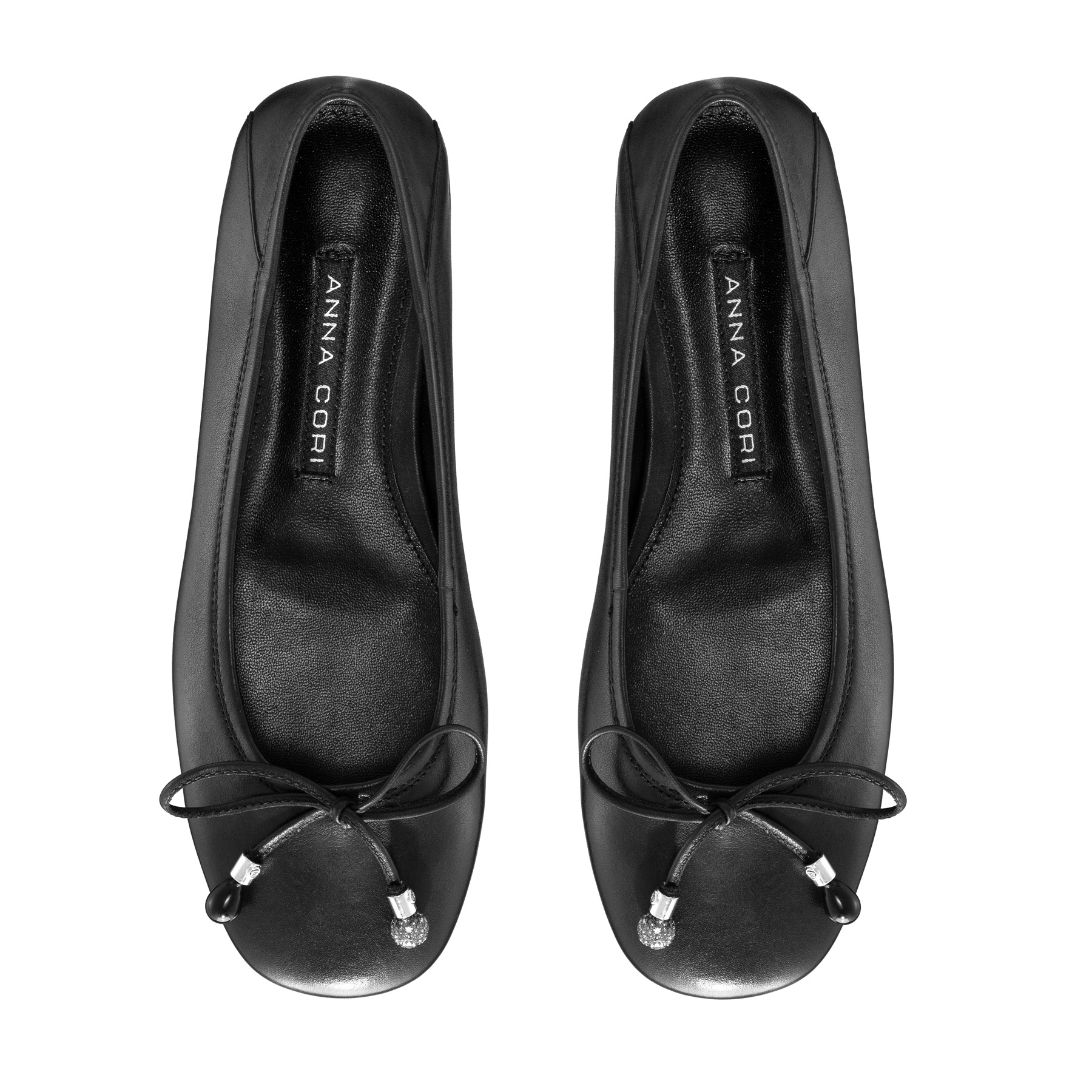 Women Ballerina Flats 8103 Vitello  Black