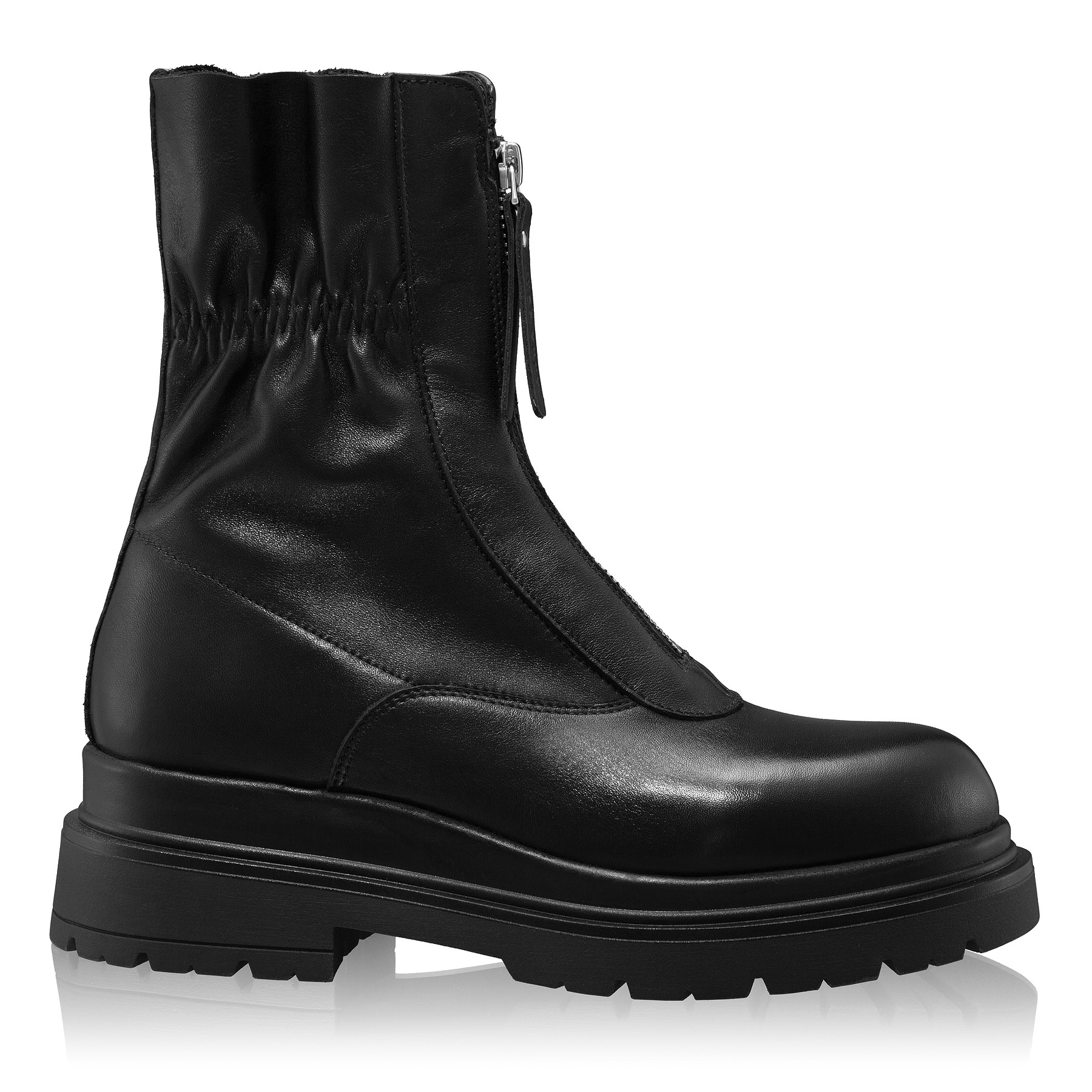 Women's  leather ankle-boots 8257 Vitello Black