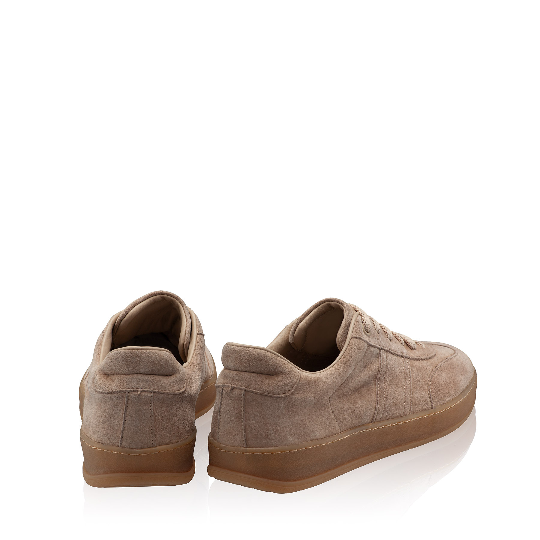 Women leather sport shoes 8066 Crosta Beige