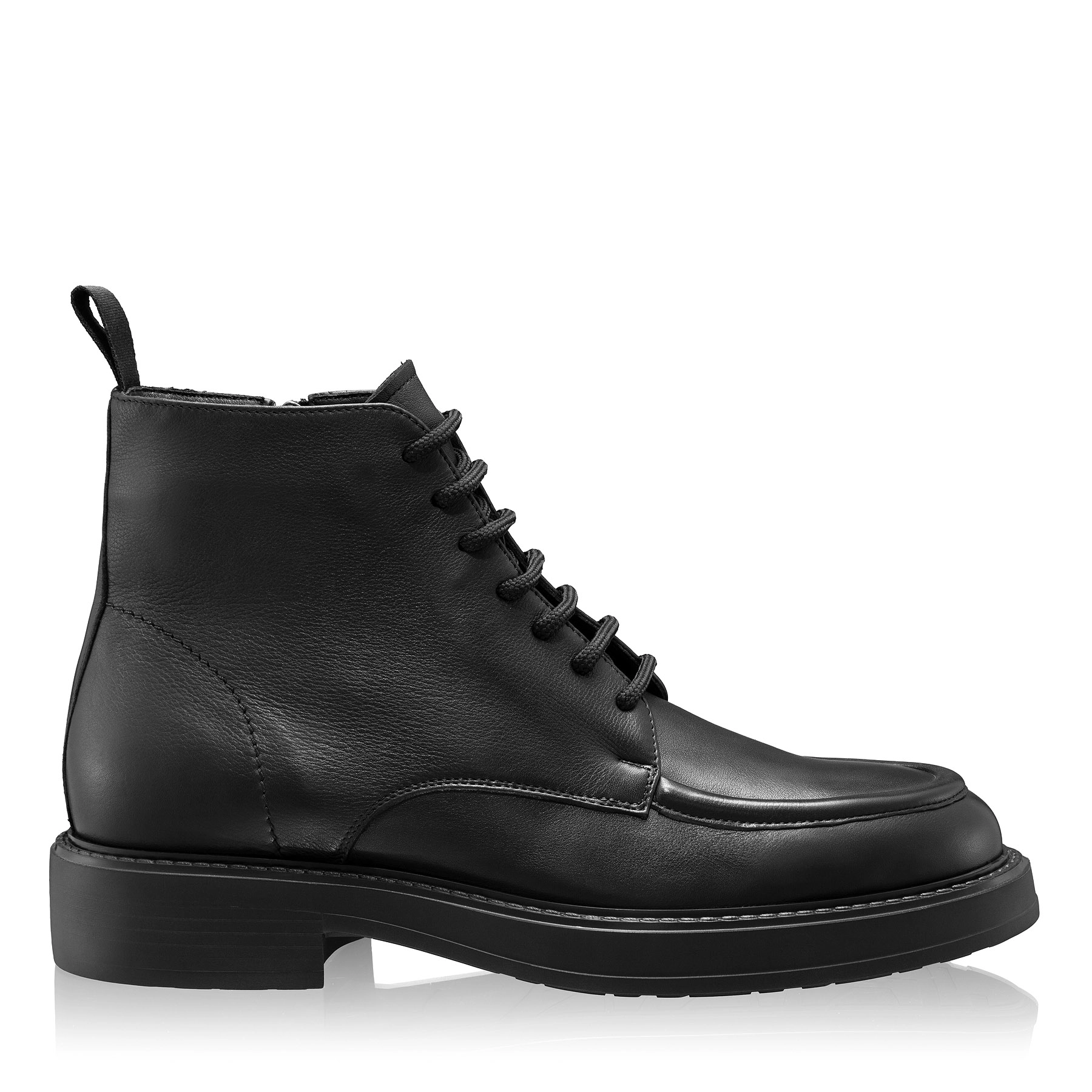 Men Genuine Leather Boots 7677 Vitello Black