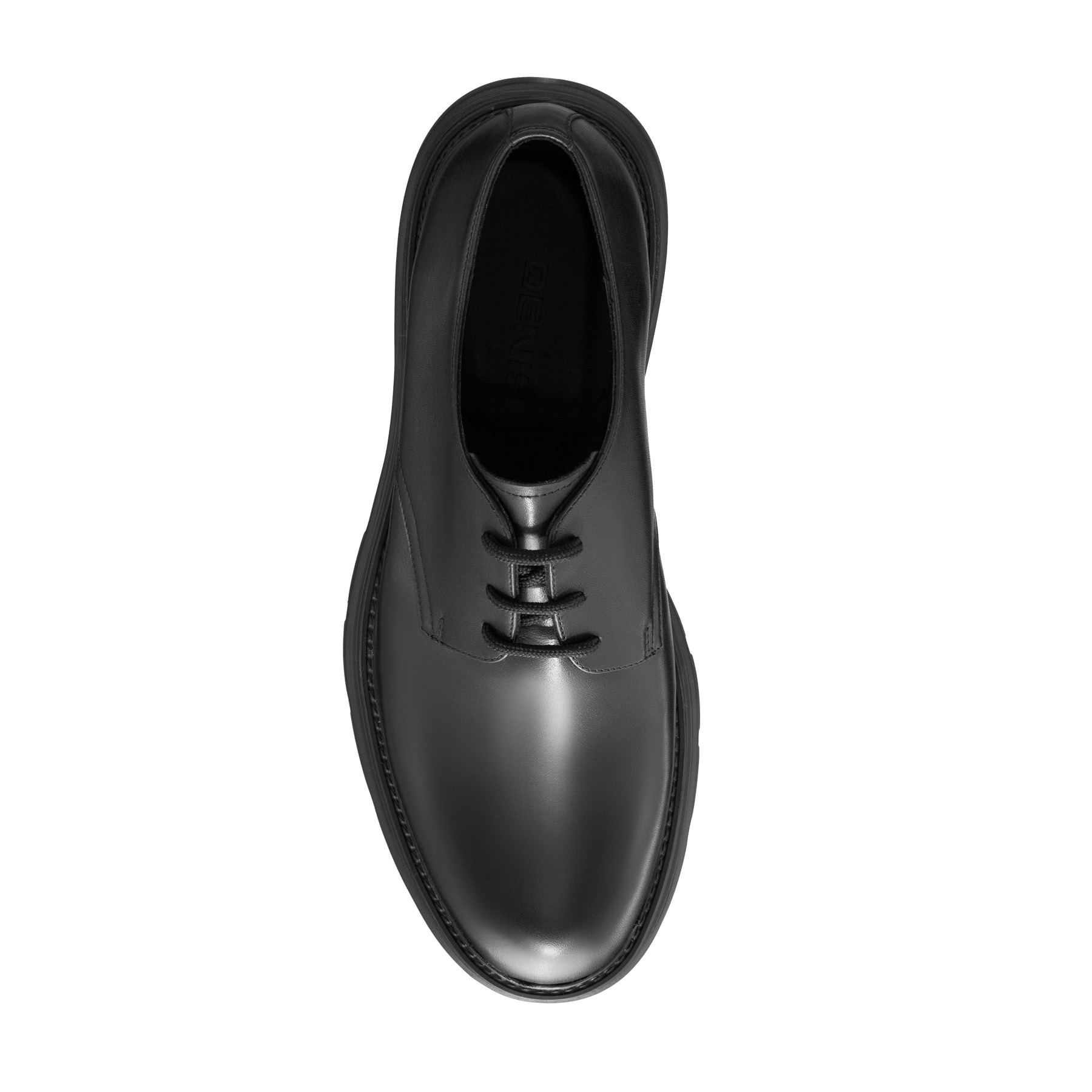 Men Genuine Leather Casual Shoes 7670 Vitello Black