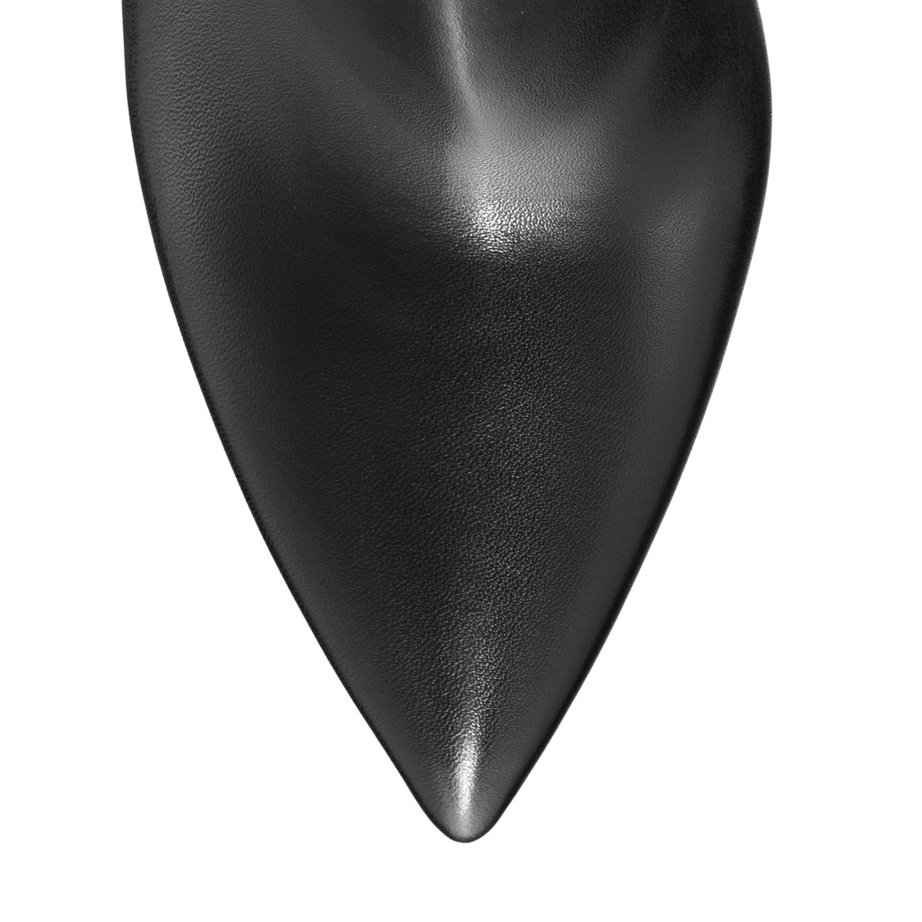 Mid-heel Leather Boots 6476 Vitello Black