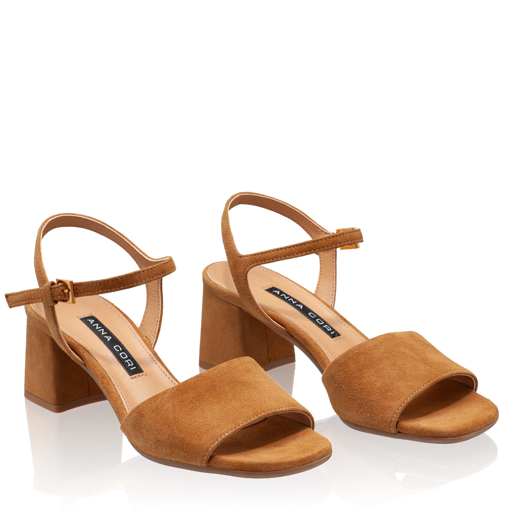 Women Leather Sandals 8042 Camoscio Camel