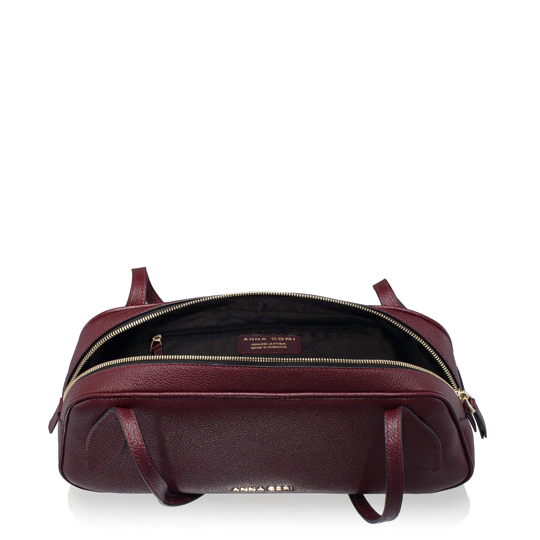 Women Leather Hand Bag MUNA 02 BOTTALATO BORDO