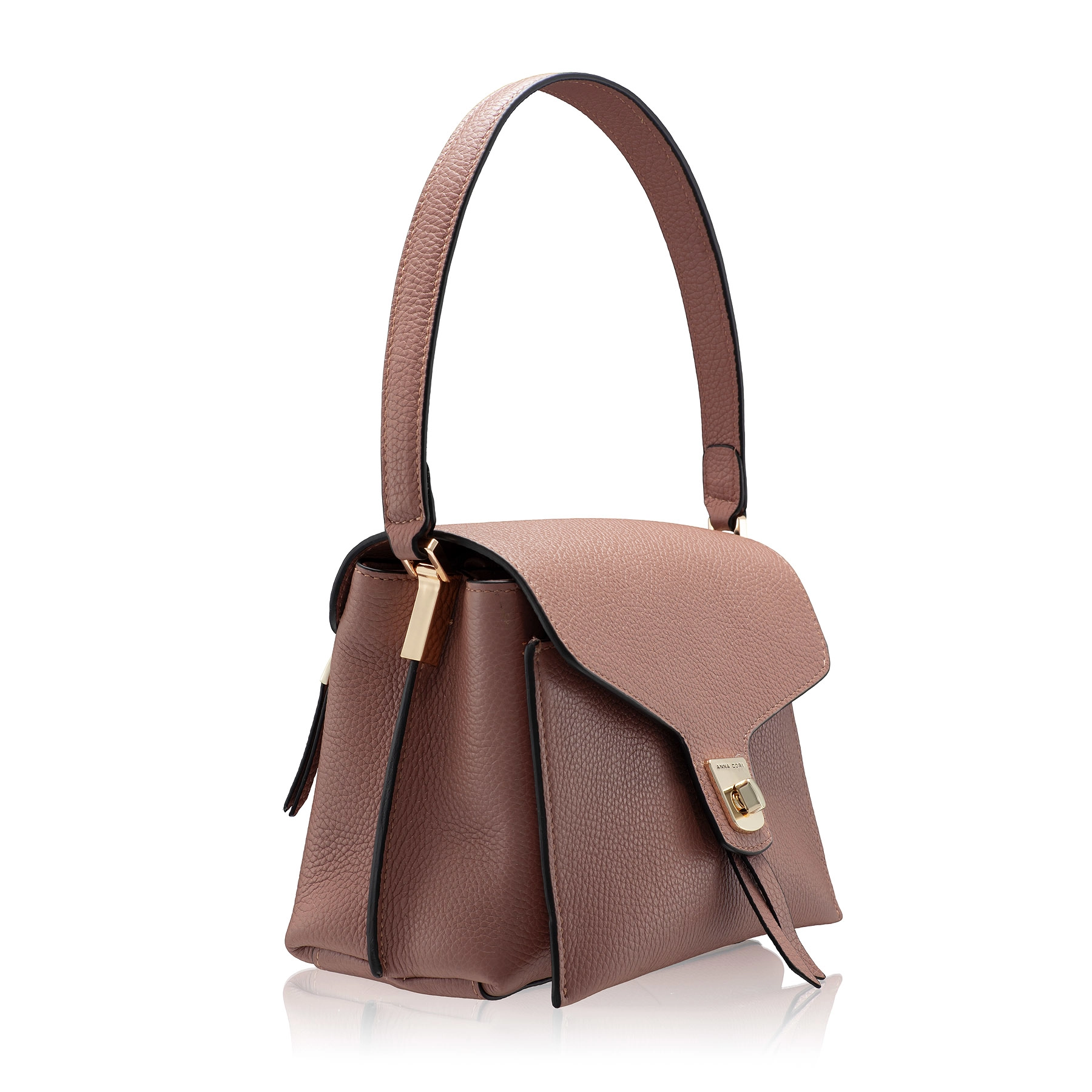 Women Leather Hand Bag FIENE BOTTALATO FARD