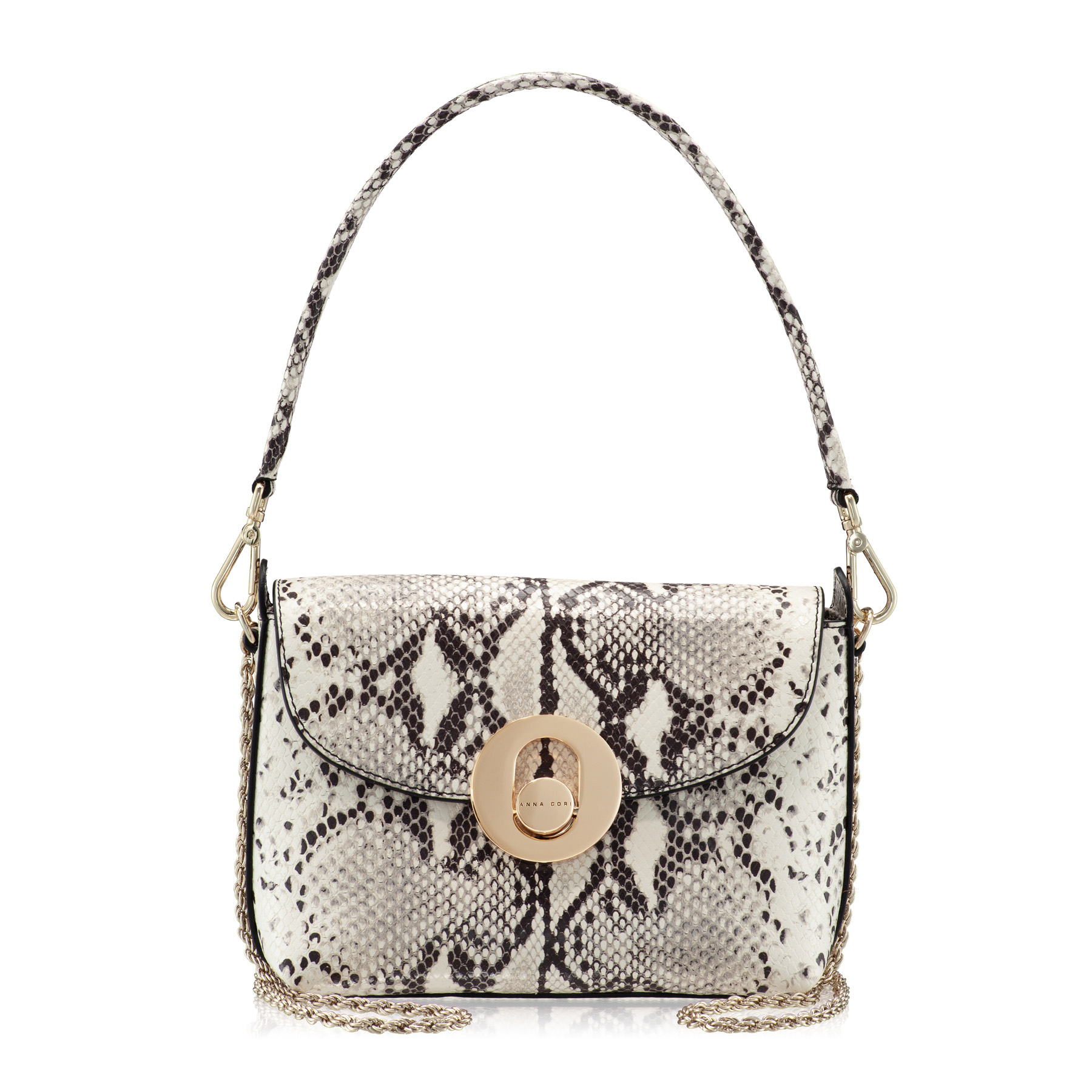 Women Shoulder Bag KARMA PITONE BROWN