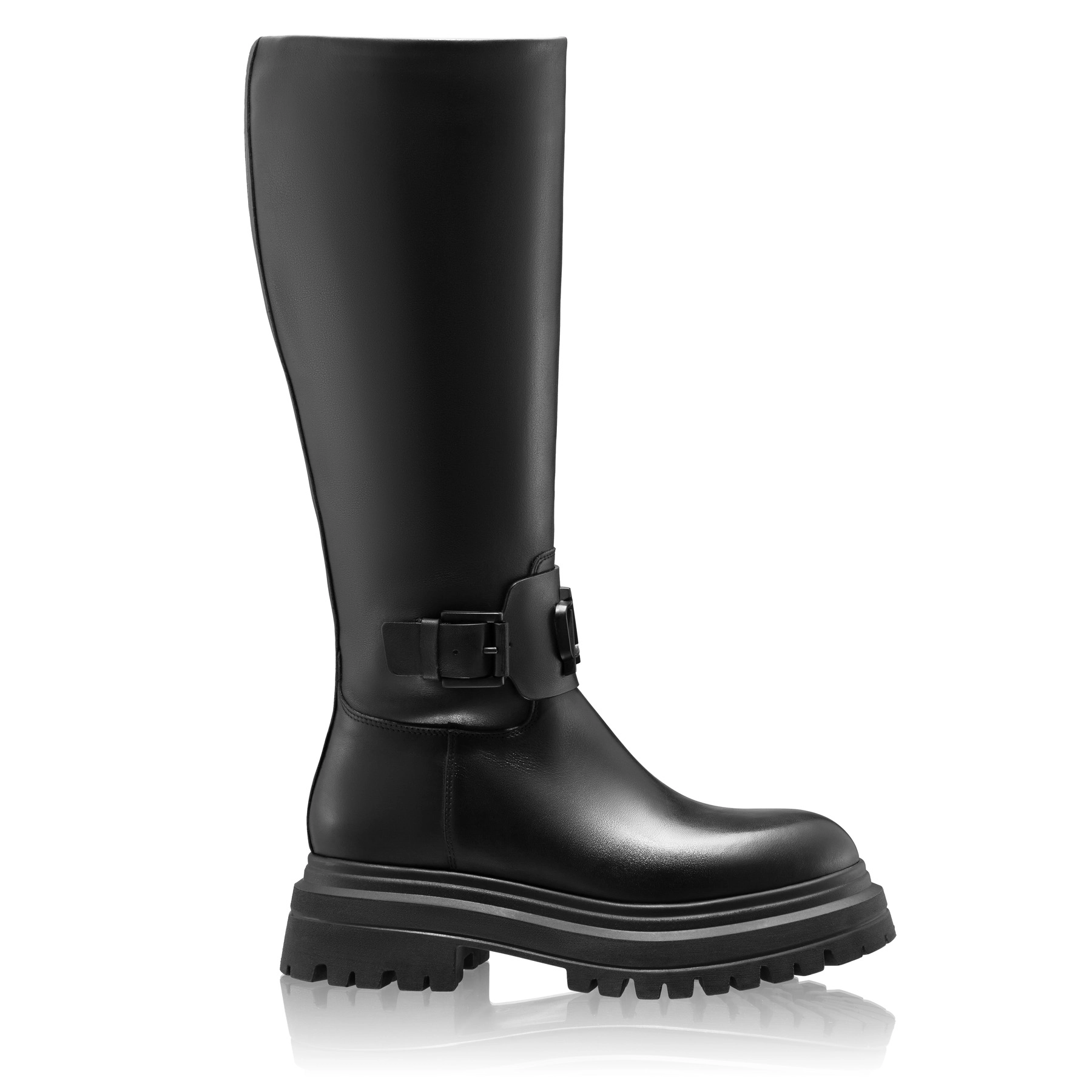 Women Leather Boots 8172 Vitello Black