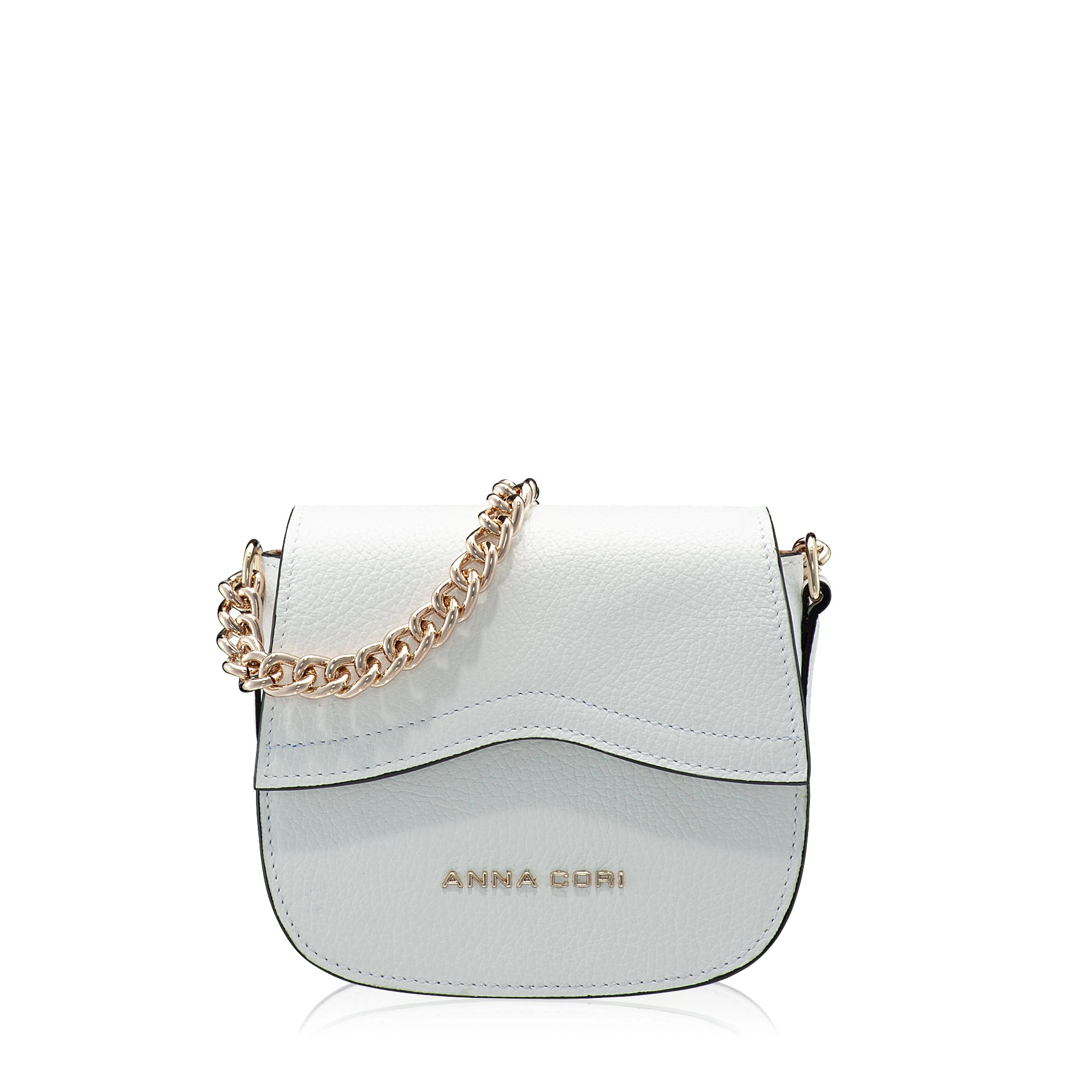 Women Leather Shoulder Bag NEVADA Bottalato Wihte