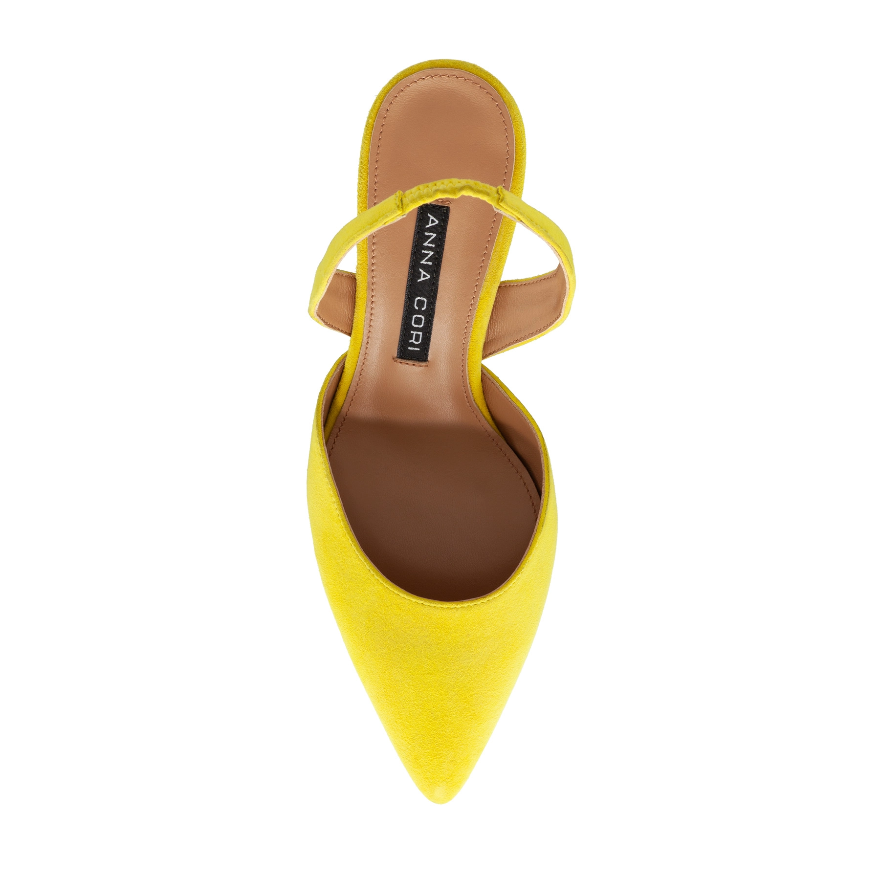 Mid-heel Slingback Pumps 8054 Camoscio Yellow