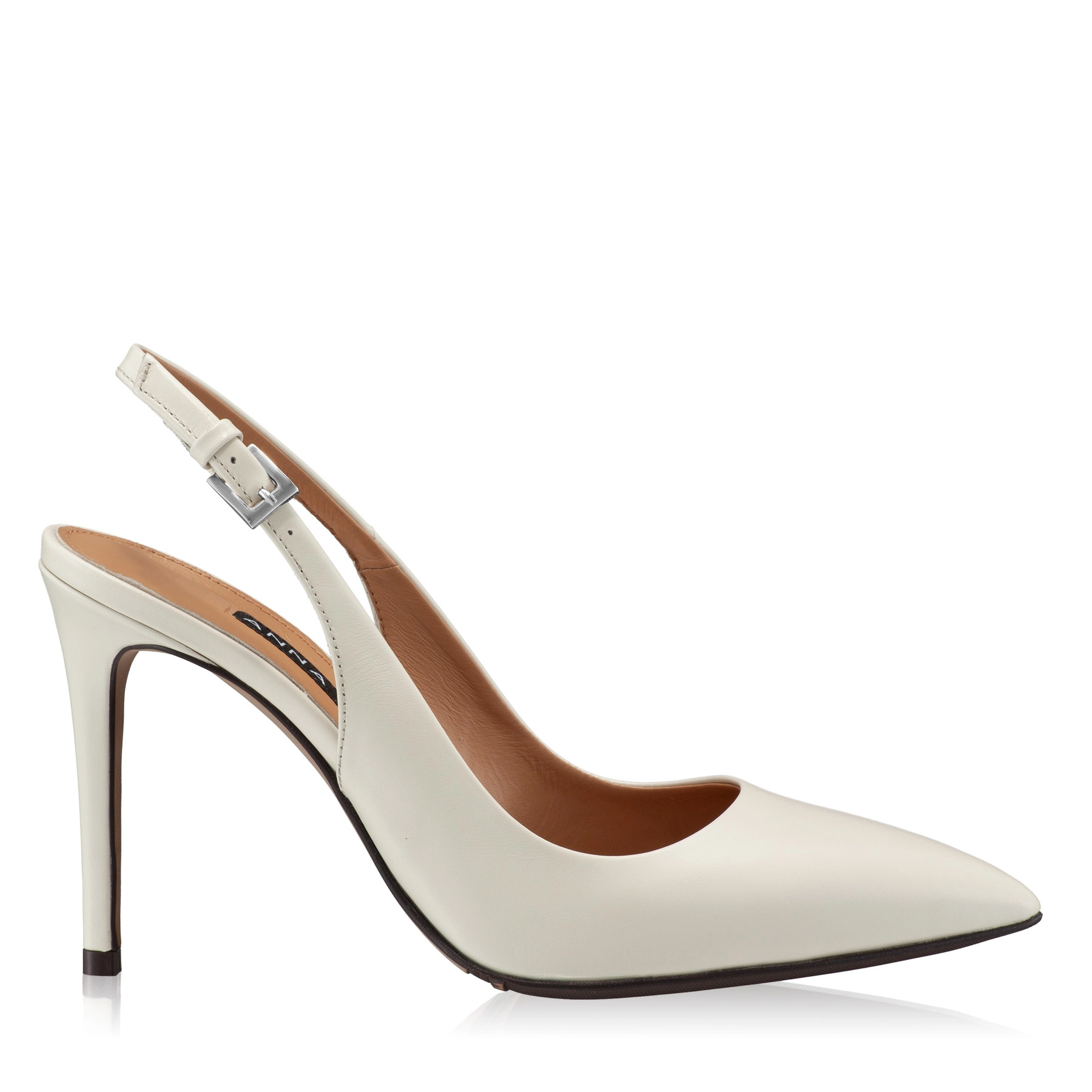 High-heel Slingback Pumps 4417 Vitello Panna