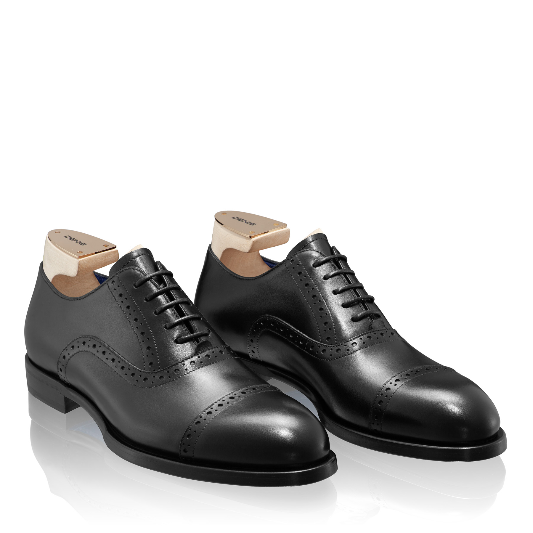 Men Handmade Elegant Shoes 7738 Vitello Black