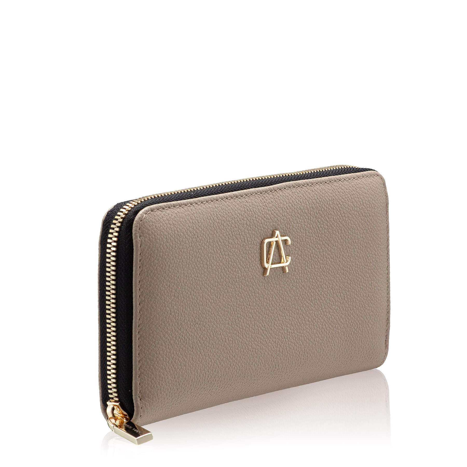 WOMEN LEATHER WALLET ARIA BOTTALATO TAUPE