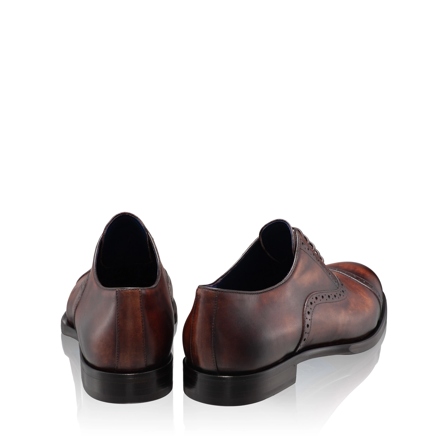 Men Handmade Elegant Shoes 7738 Vitello Brown