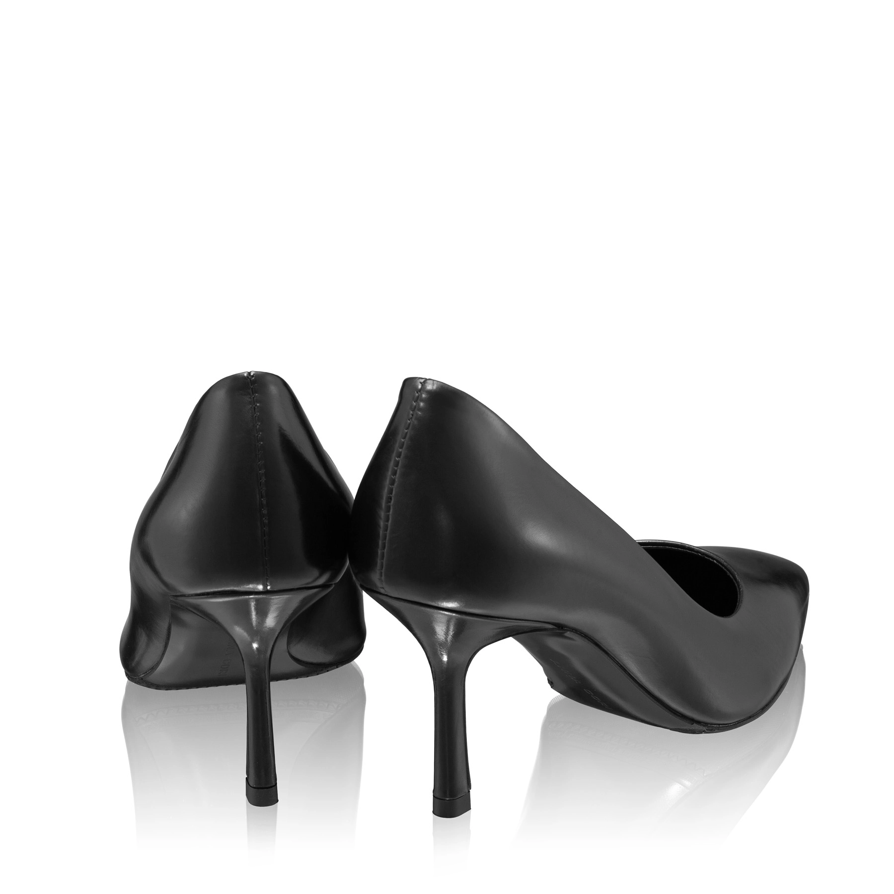 High-heel Pointed Toe Pumps 8026 Vitello Black