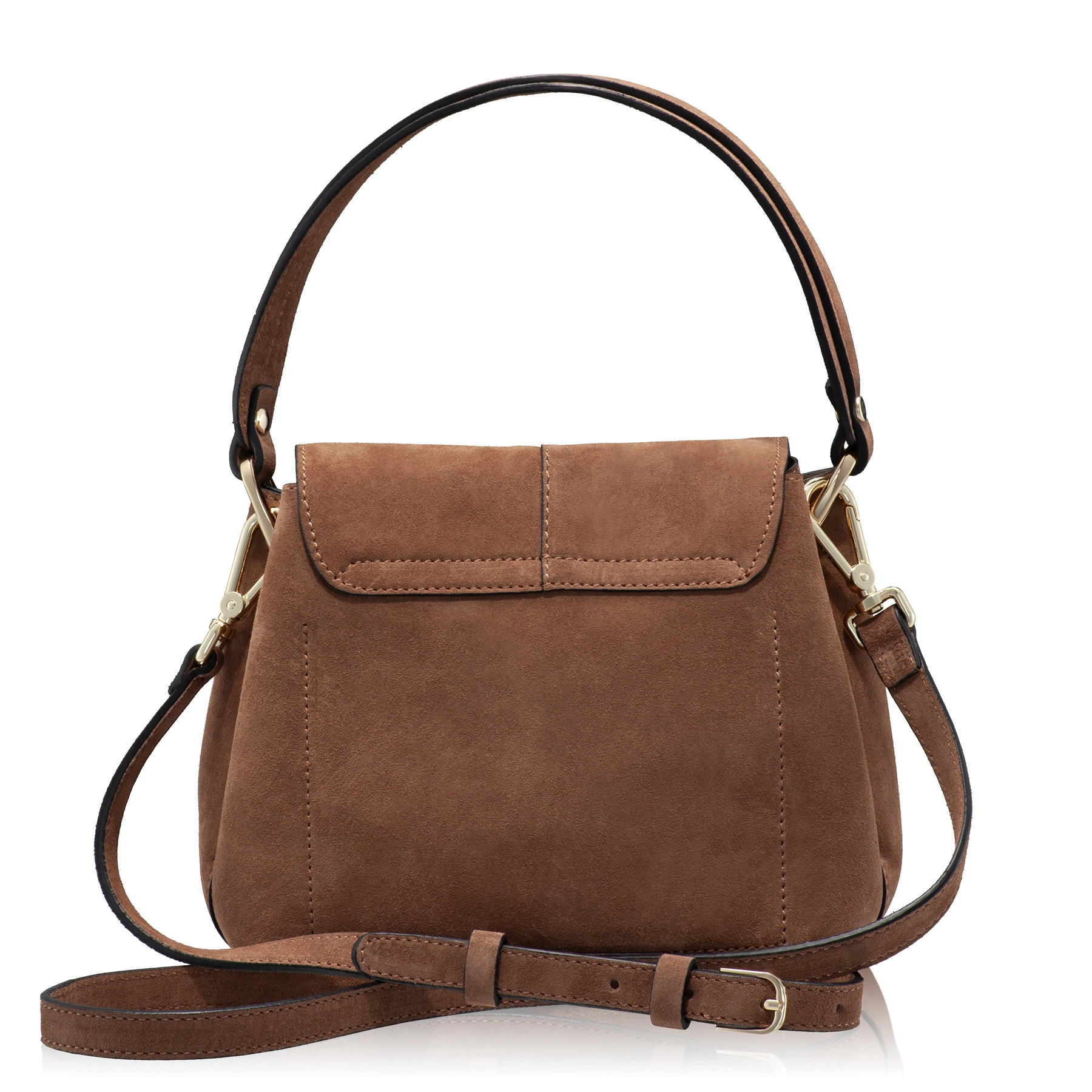 Women Leather Hand Bag CAYA 01 CROSTA FANGO