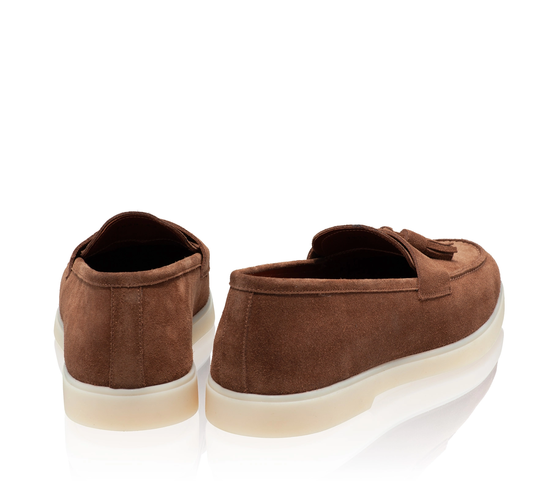 Men Suede Leather Loafers 7628 Crosta Brown