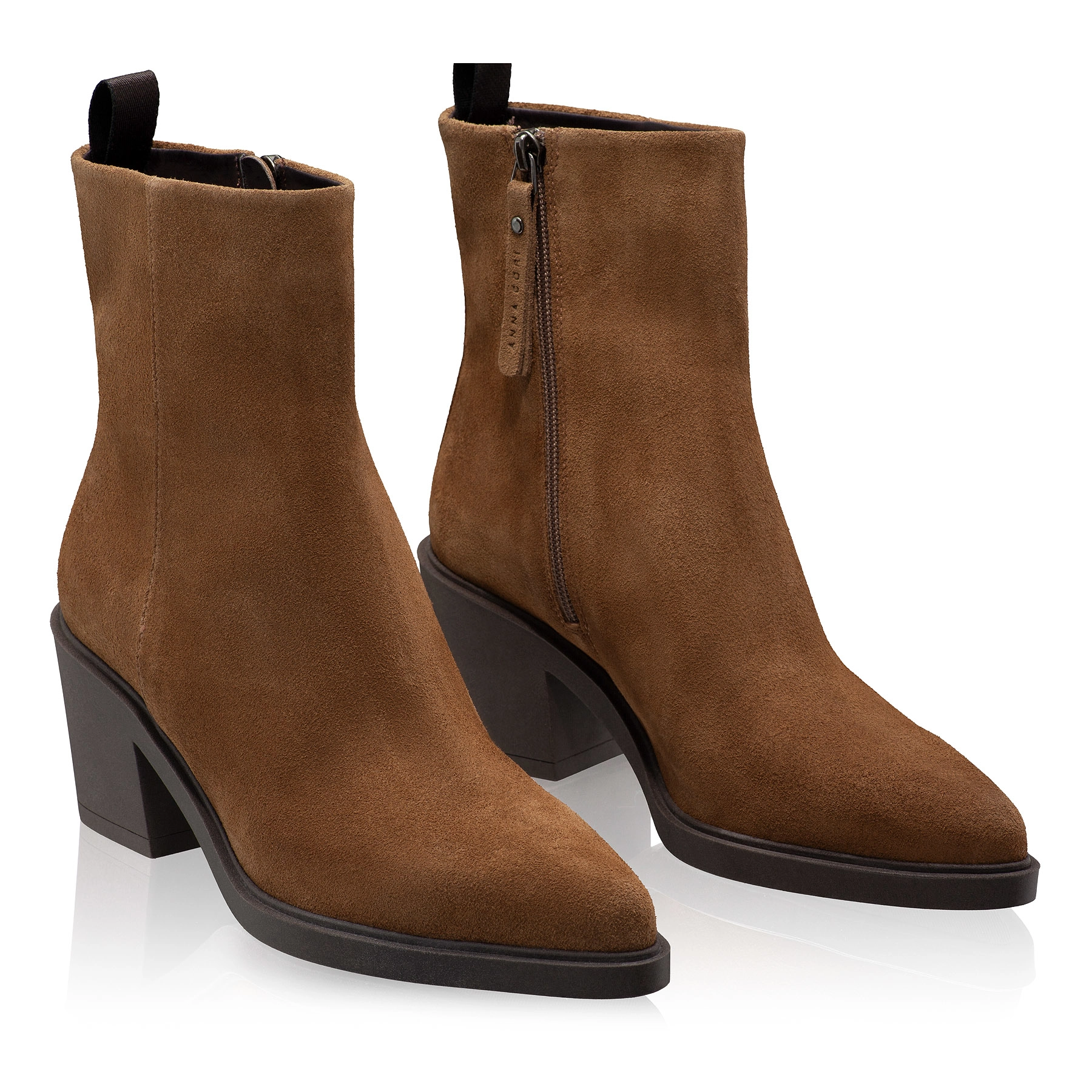 Women Suede Ankle-Boots 7806 Crosta Noce