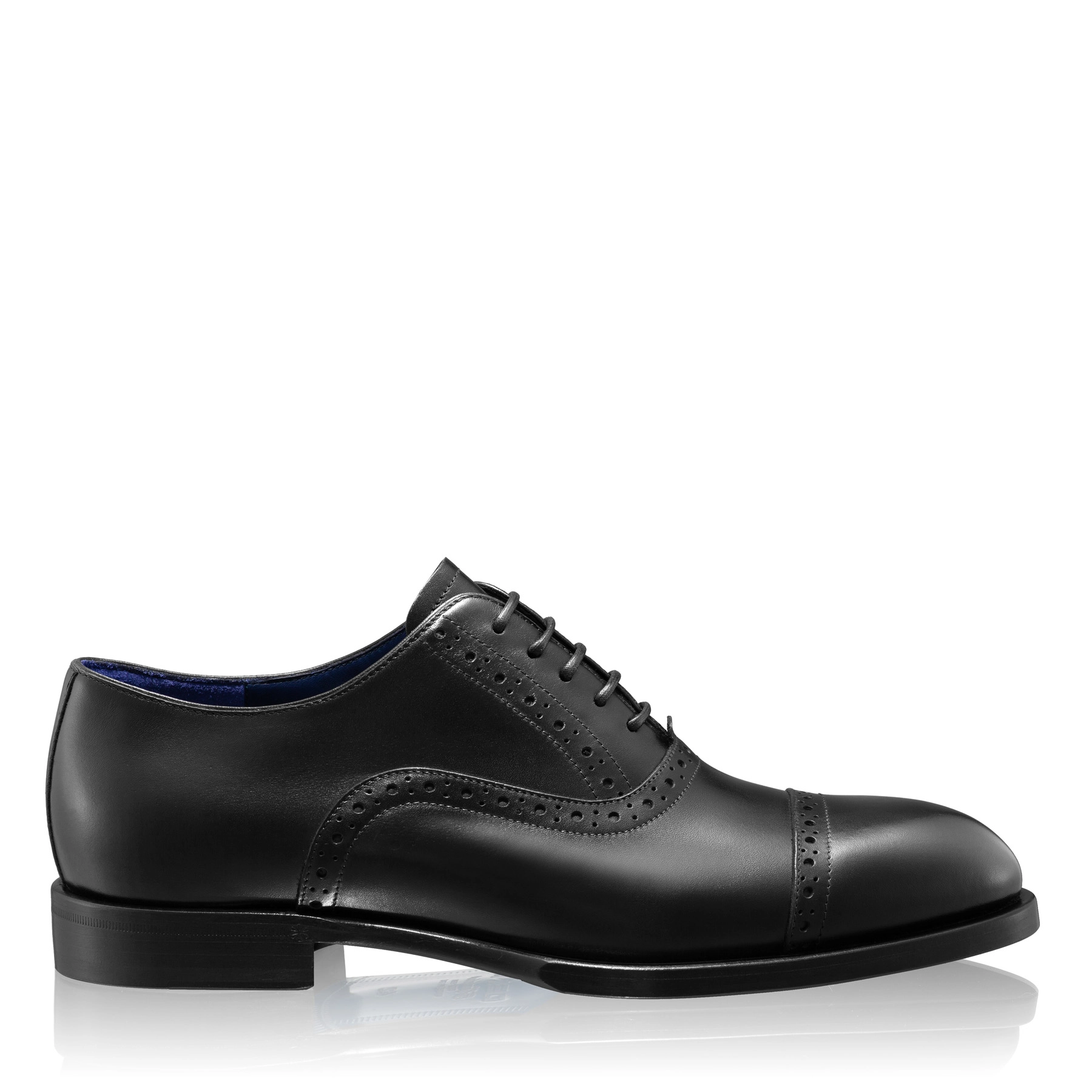 Men Handmade Elegant Shoes 7738 Vitello Black