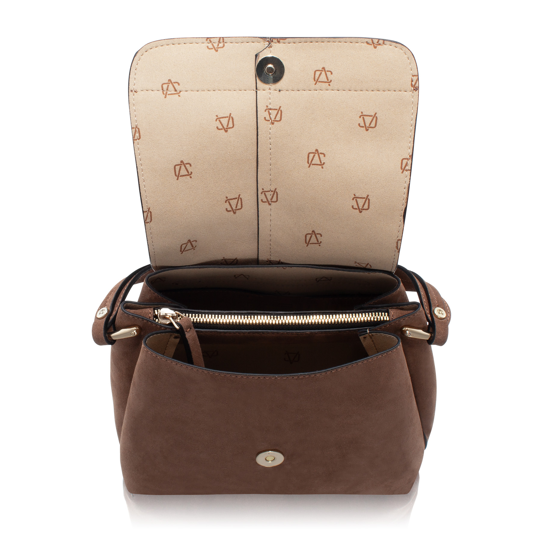 Women Leather Hand Bag CAYA 01 CROSTA FANGO