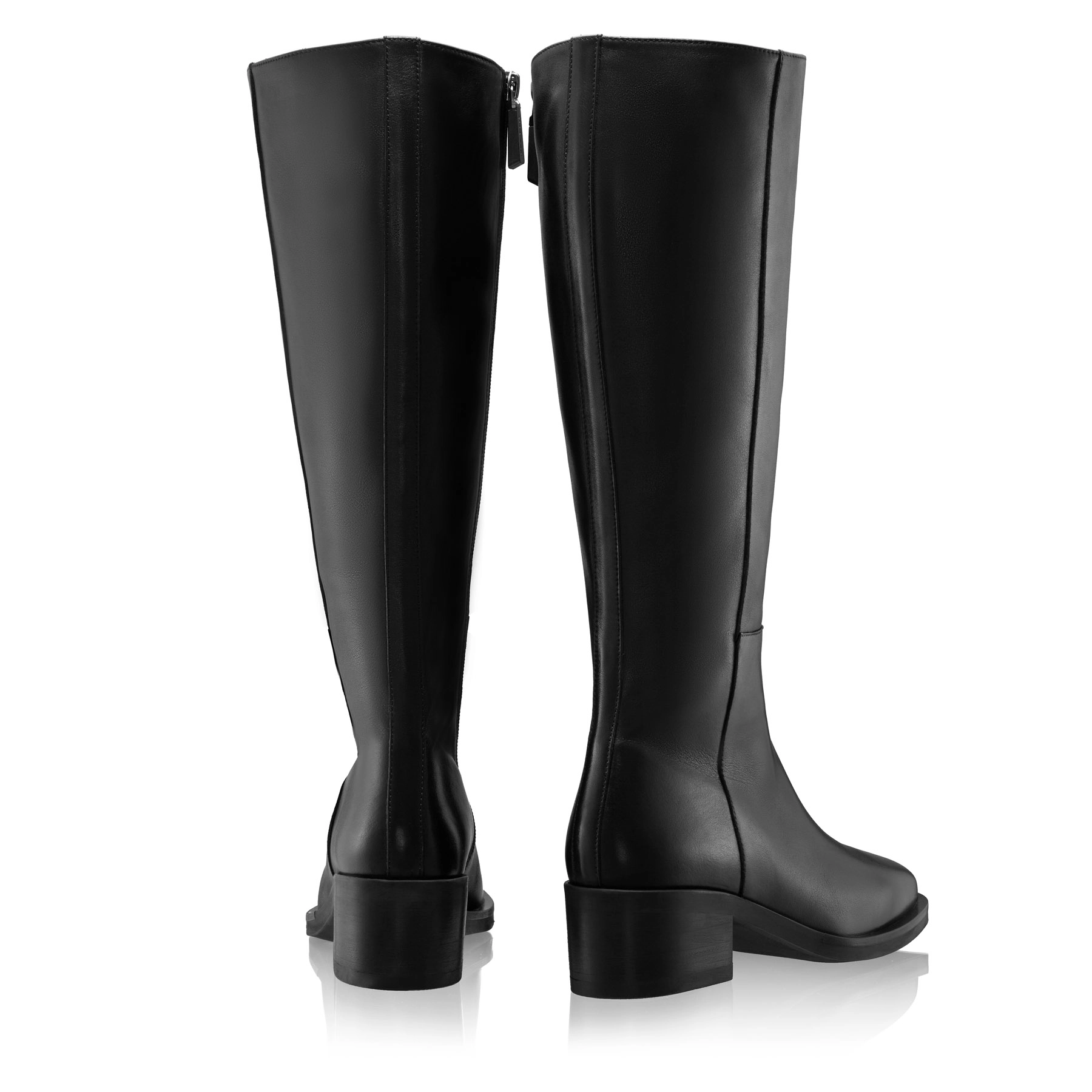 Women Leather Boots 8160 Vitello Black