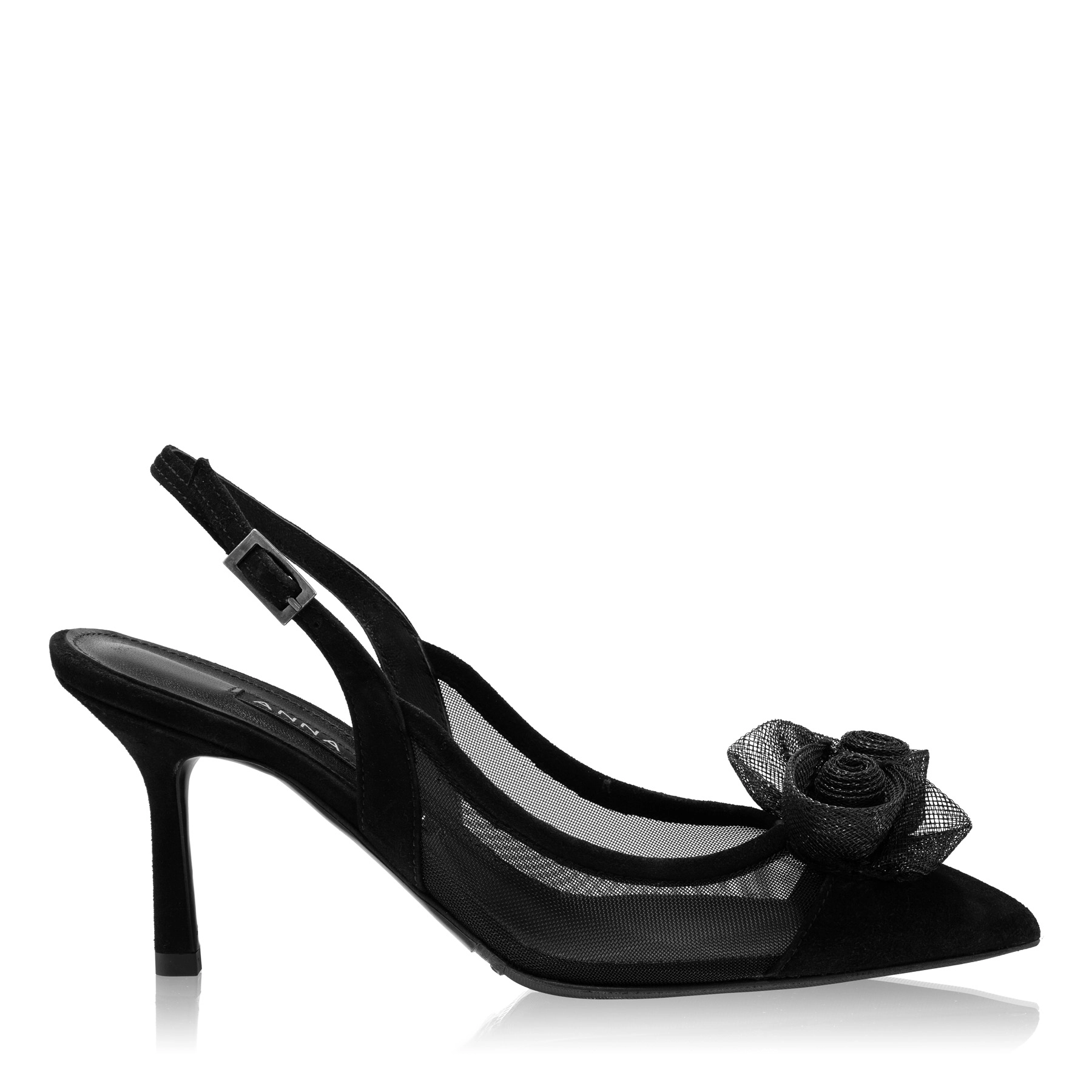 Elegant Women’s Shoes 8086 Camoscio+Mesh Black