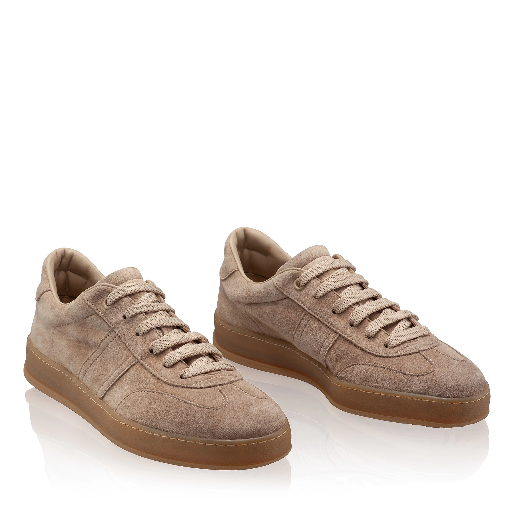 Women leather sport shoes 8066 Crosta Beige