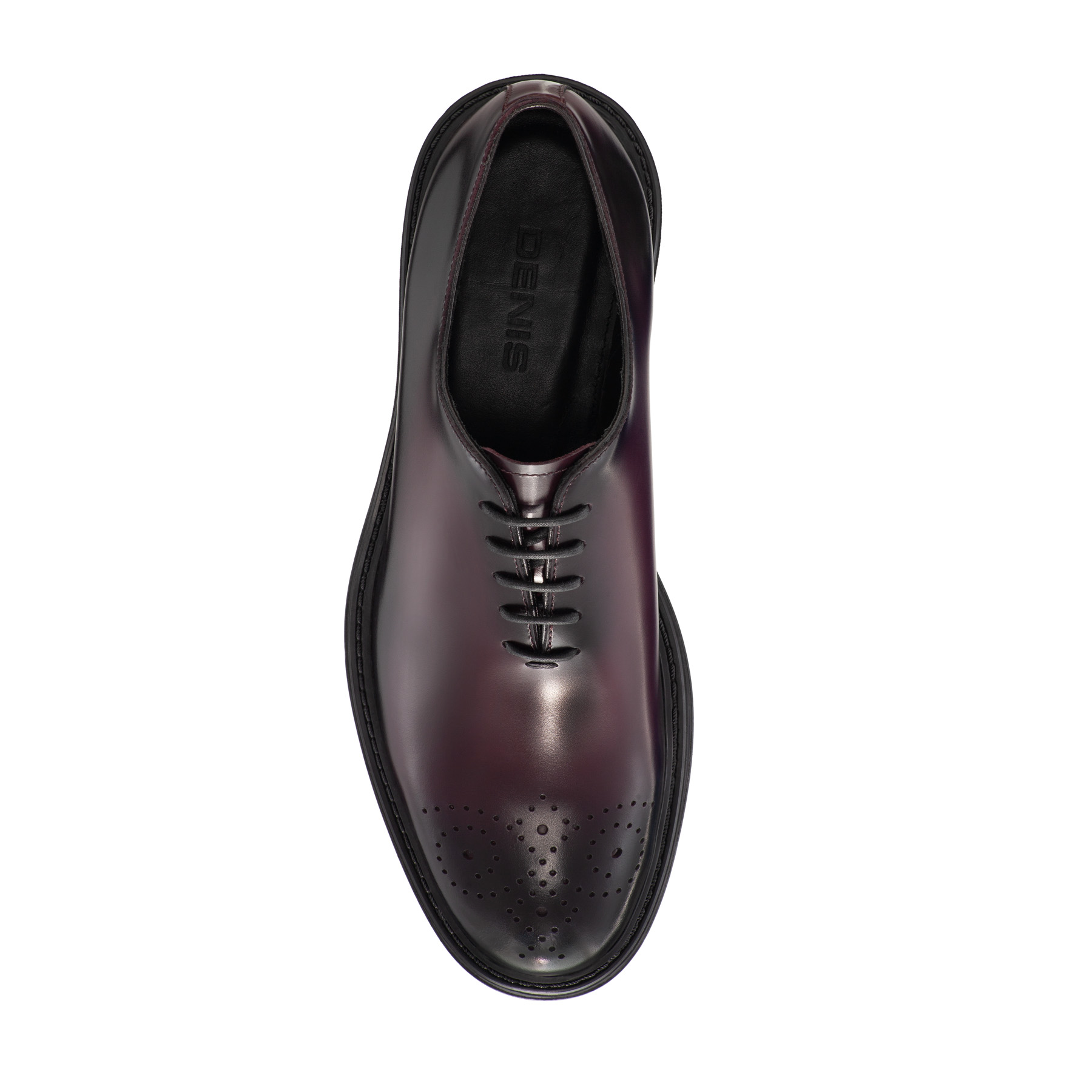 Men Genuine Leather Elegant Shoes 7657 Abrazivato Bordo