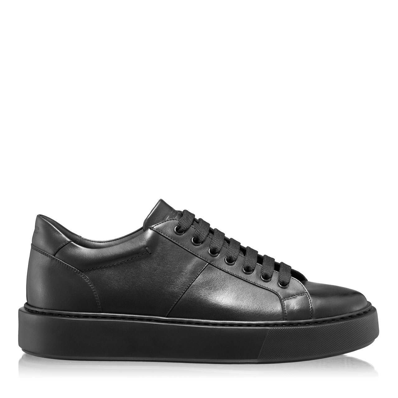 Men genuine leather sports shoes 6897 Vitello Black/Black