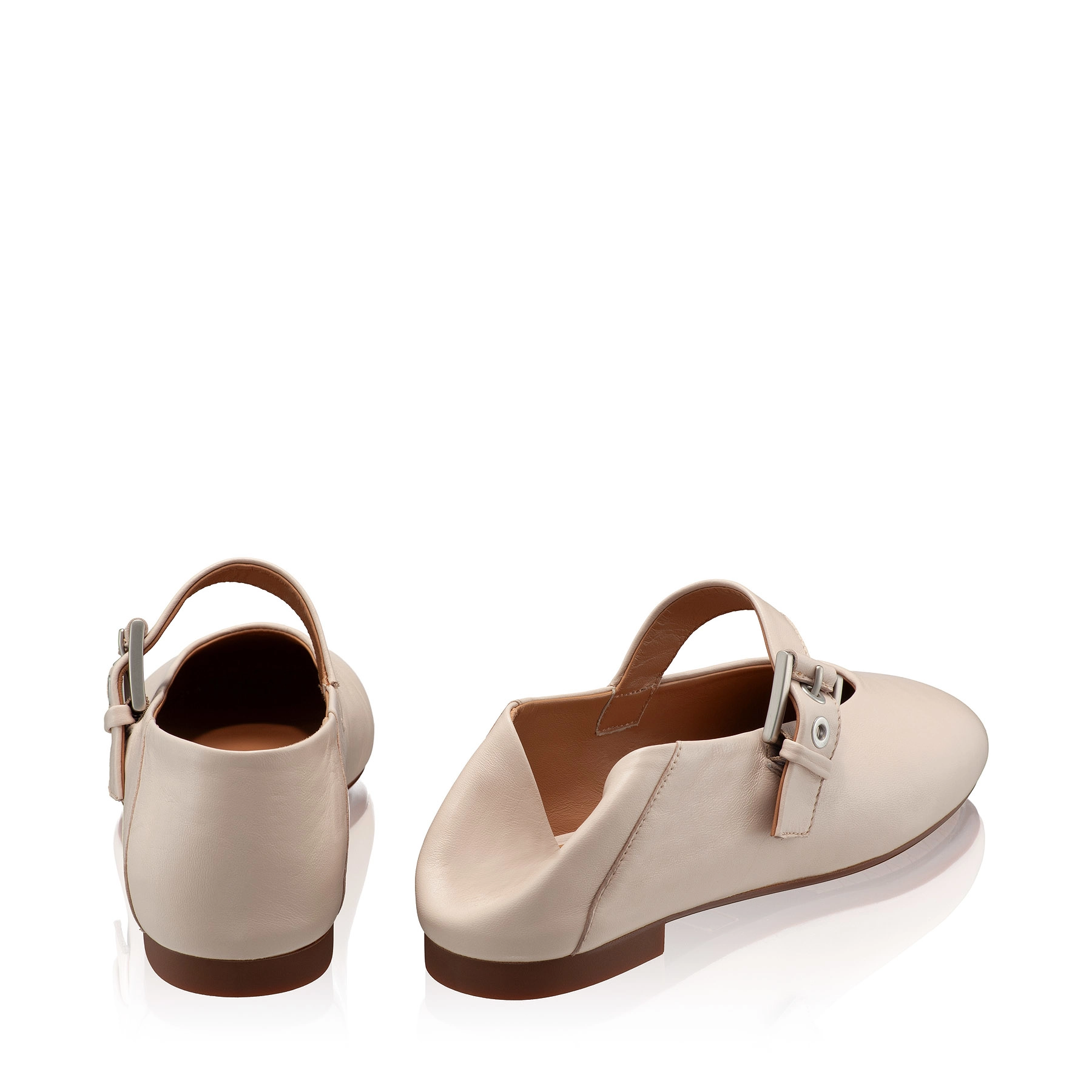 Women Ballerina Flats 7824 Nappa Beige