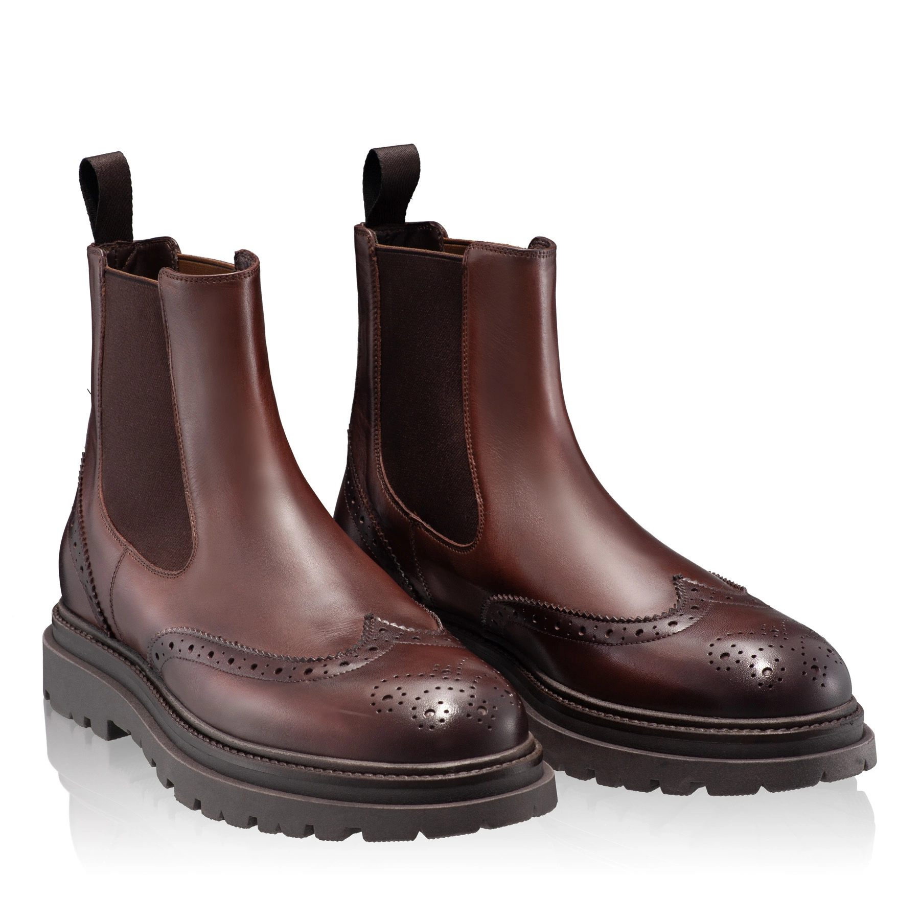 Men Genuine Leather Casual Boots 7320 Vitello T.Moro